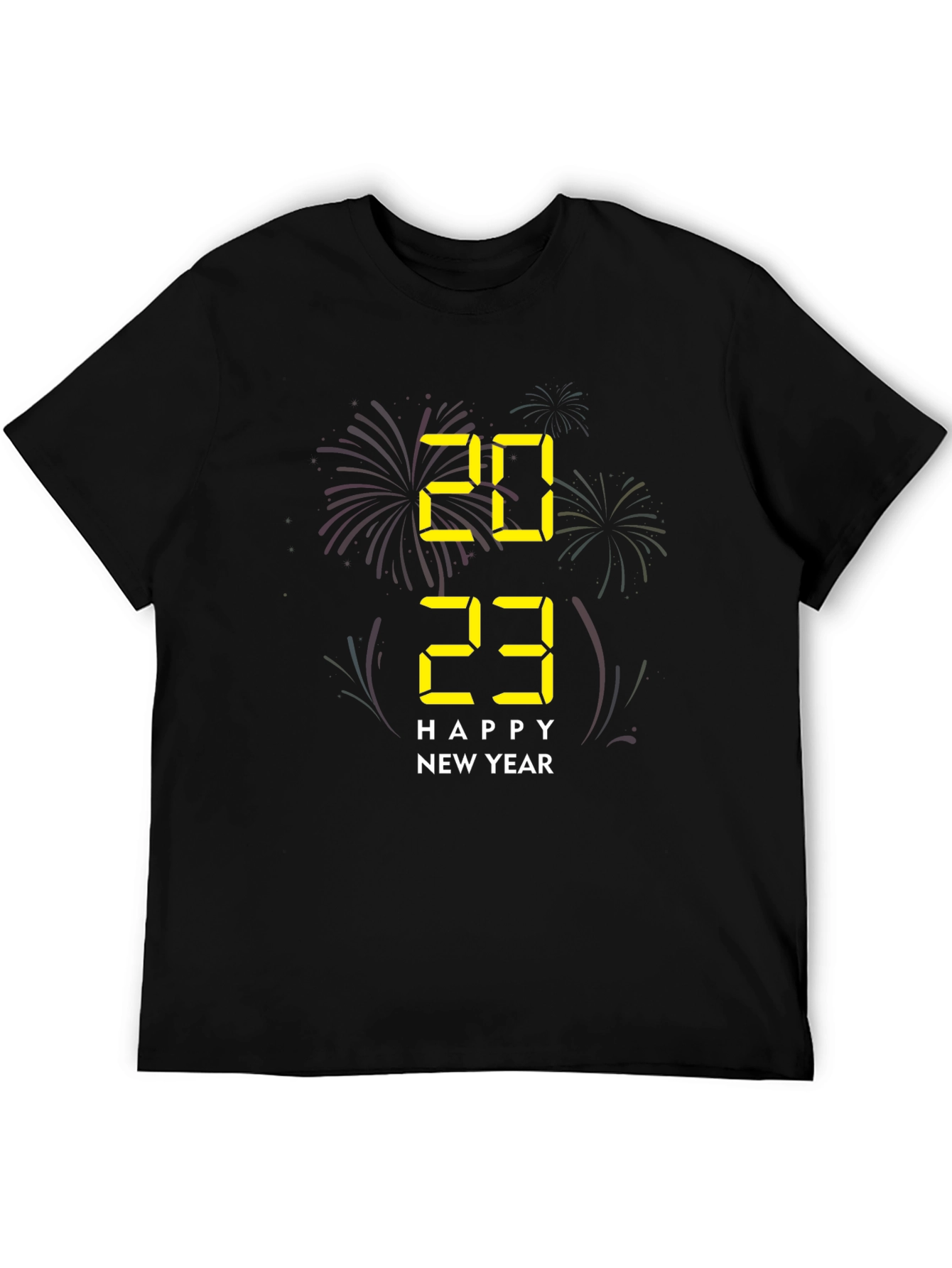 Happy New Year 2023 Black T-Shirt