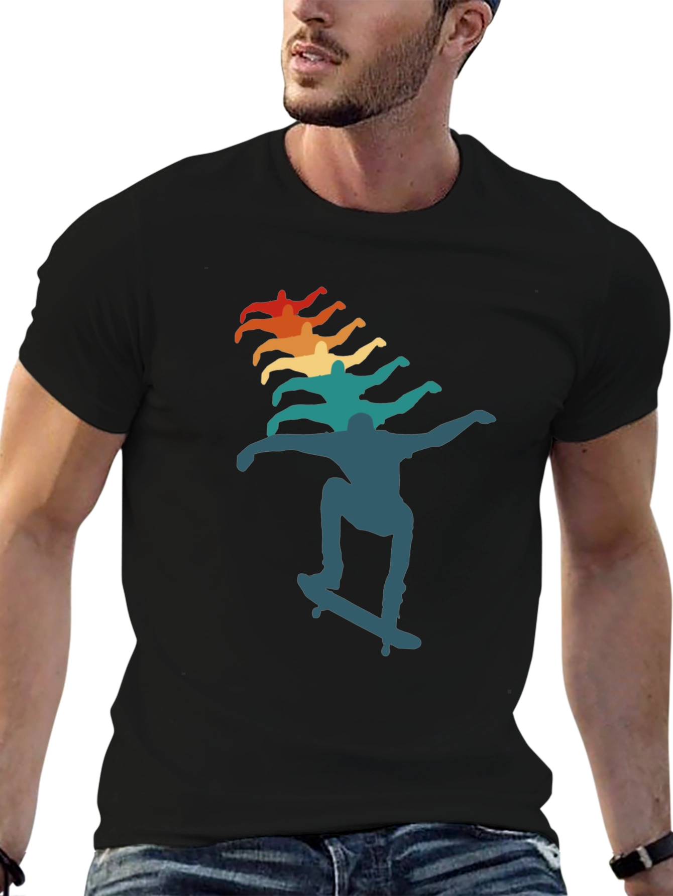 Retro Skateboarder Graphic Tee