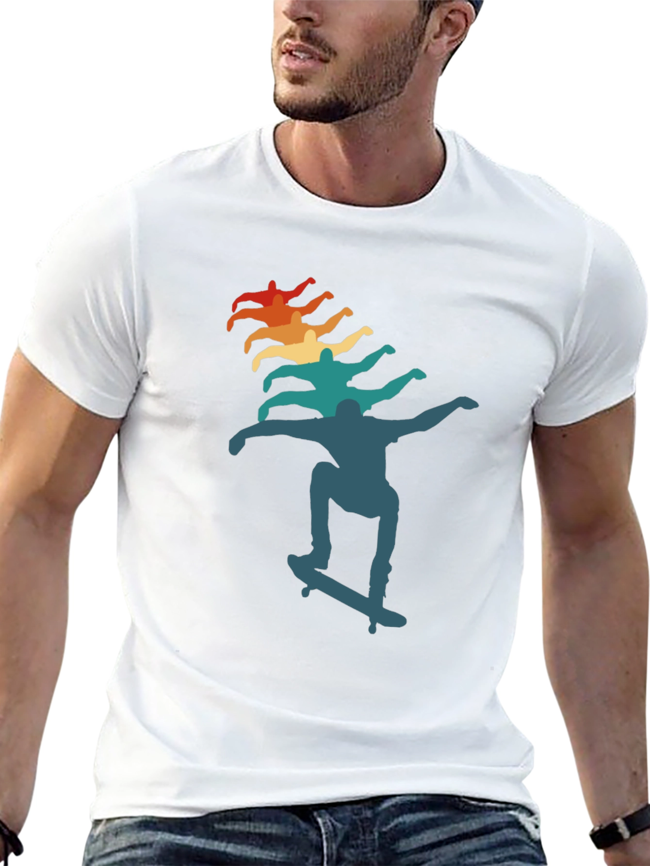 Retro Skateboarder Graphic Tee