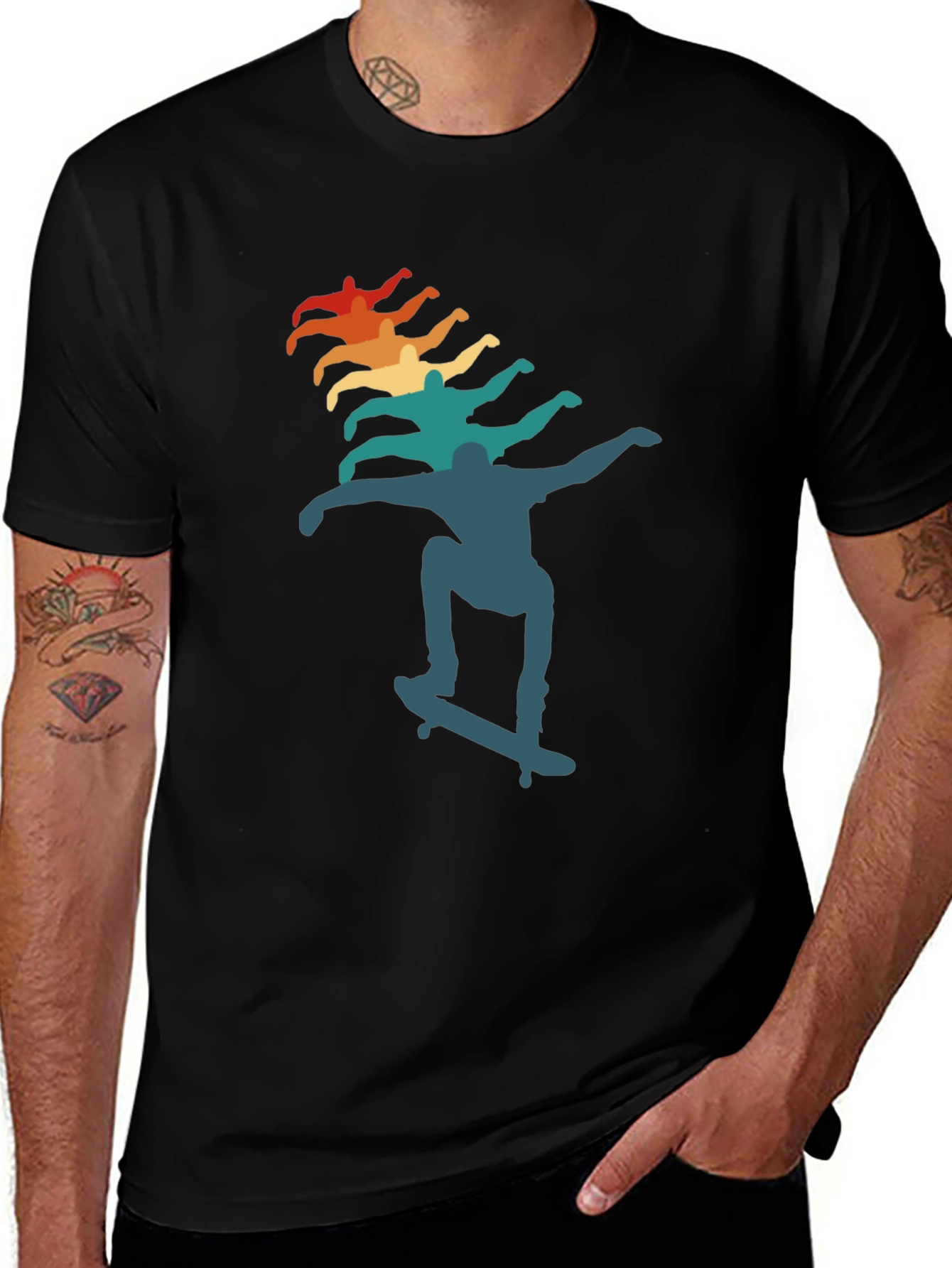 Retro Skateboarder Graphic Tee