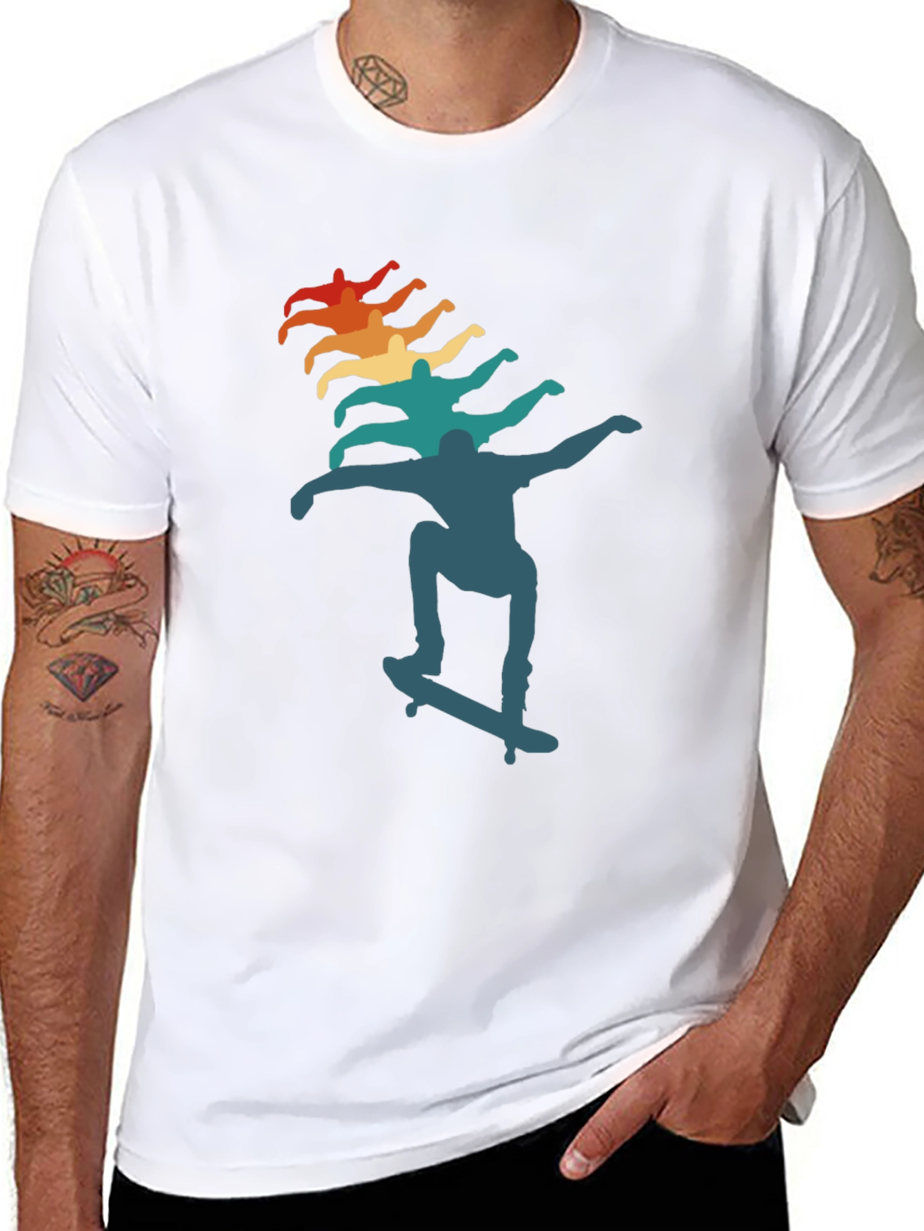 Retro Skateboarder Graphic Tee