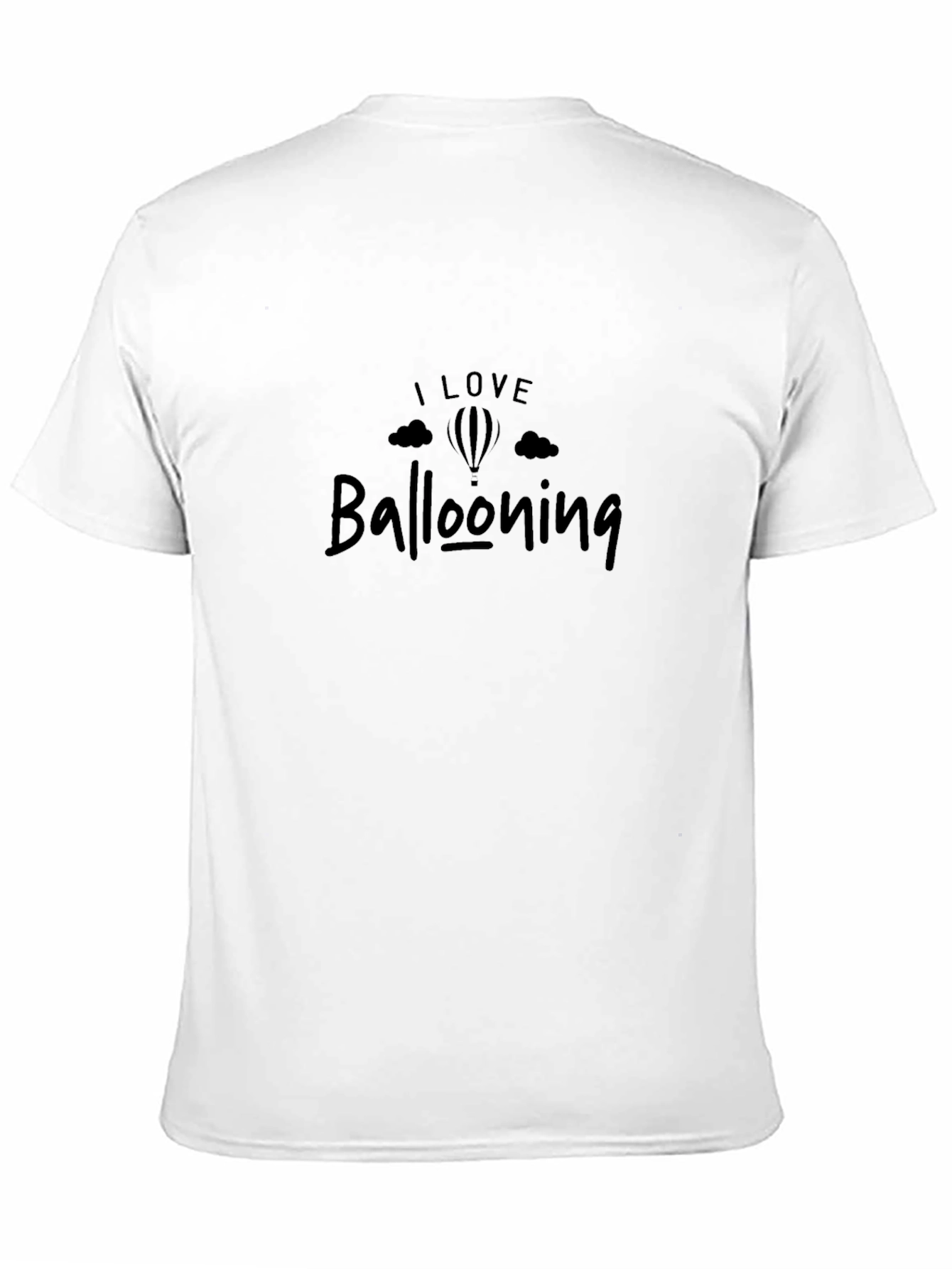 I Love Ballooning T-Shirt - Black Crew Neck Tee