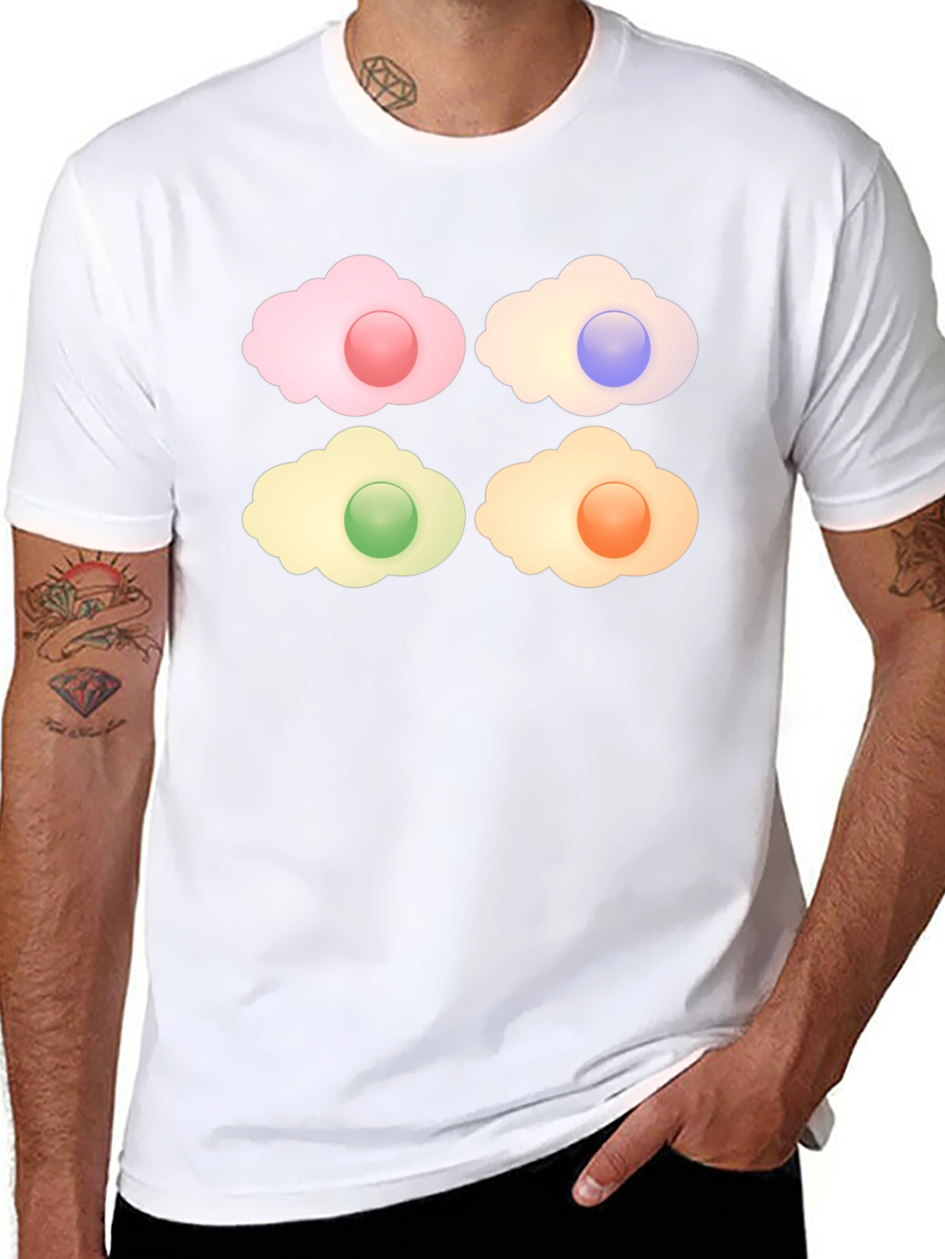 Cartoon Eggs T-Shirt