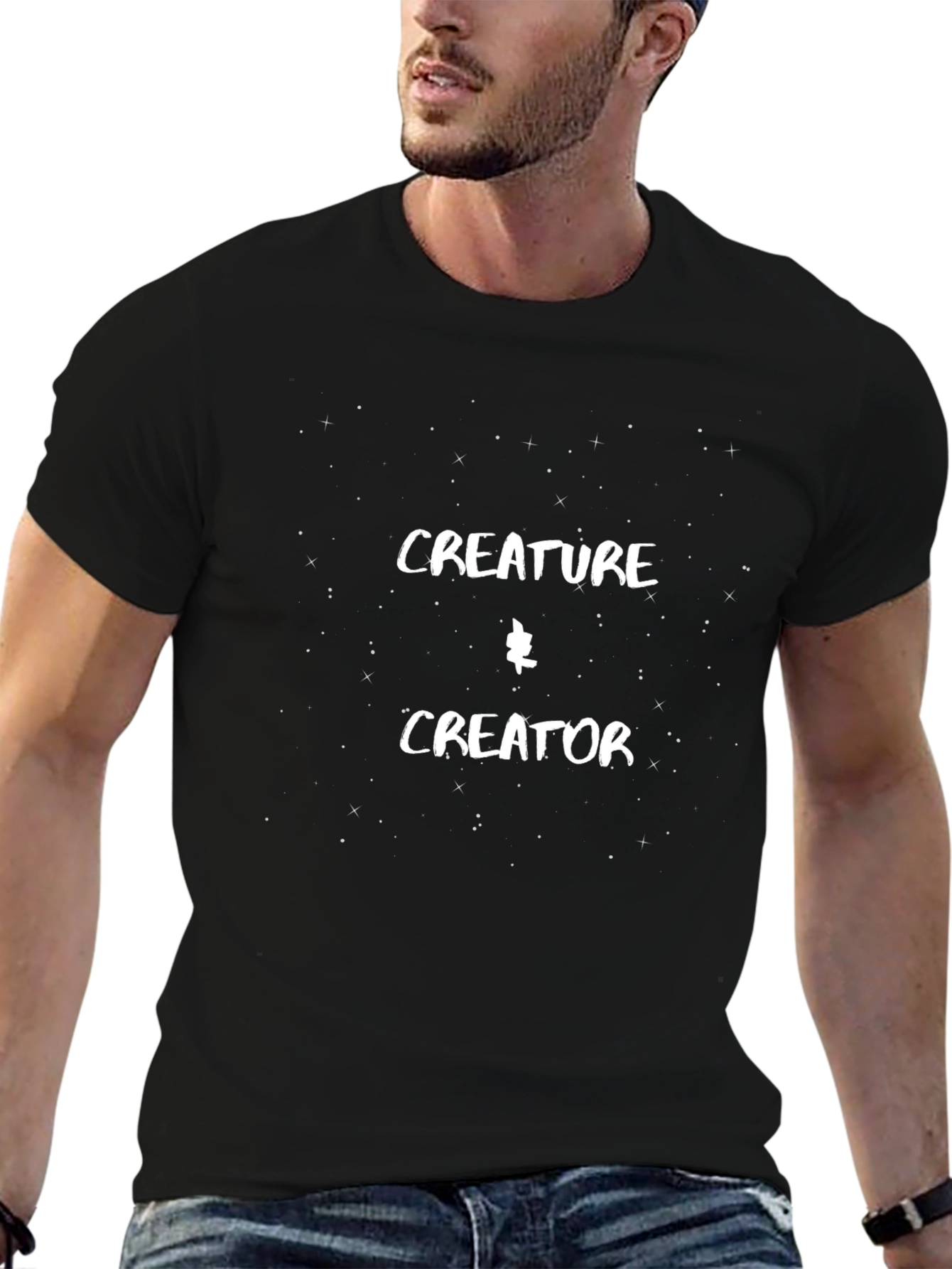 Creature Creator Graphic Tee - Black Cotton T-Shirt