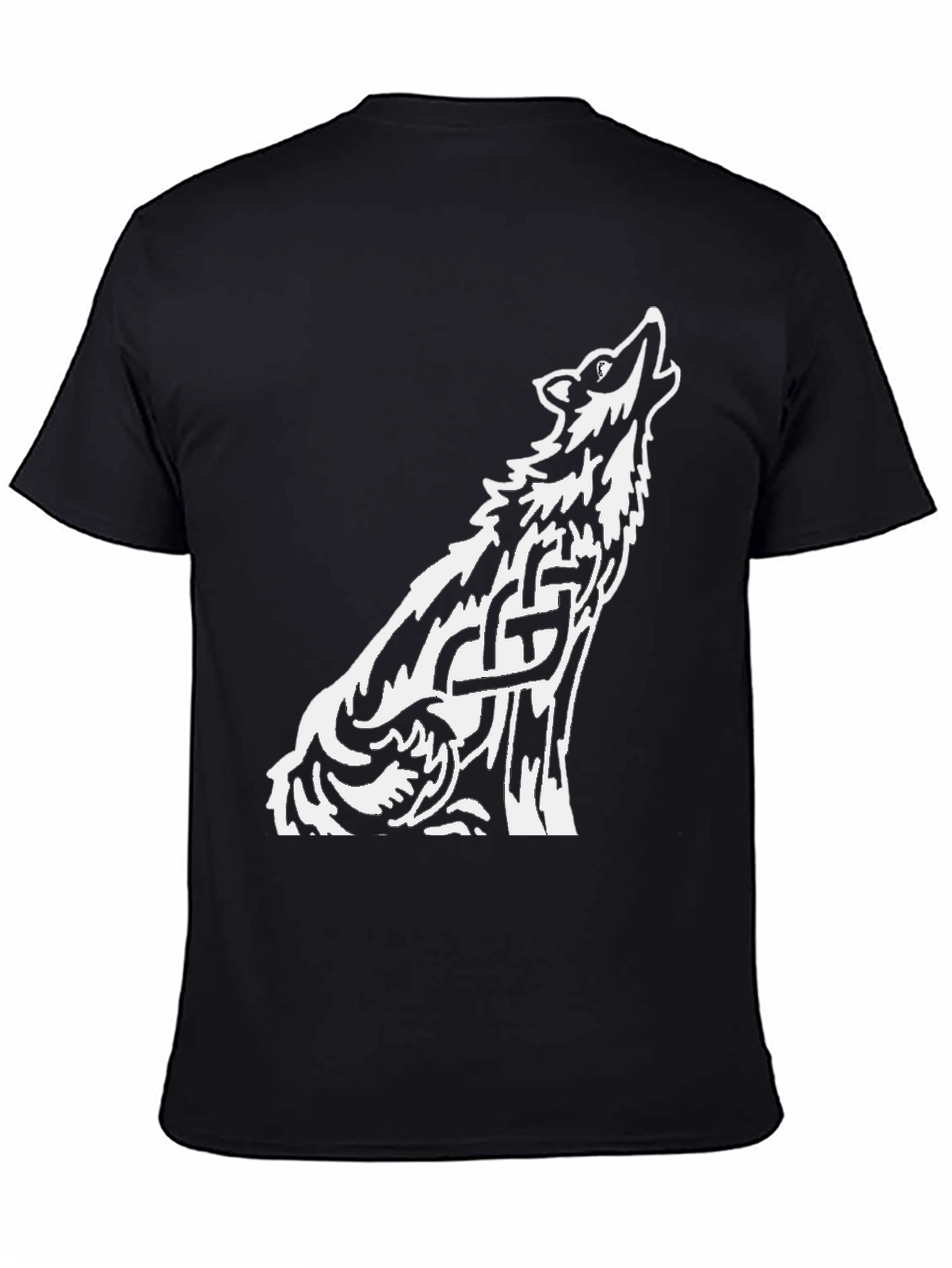 Wolf Celtic Knot Black T-Shirt