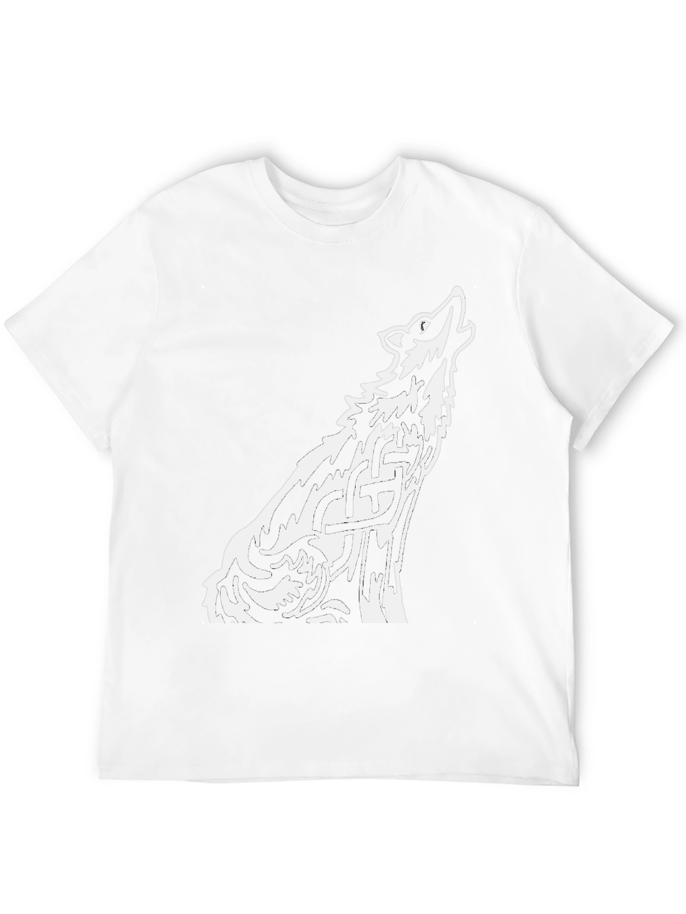 Wolf Celtic Knot Black T-Shirt