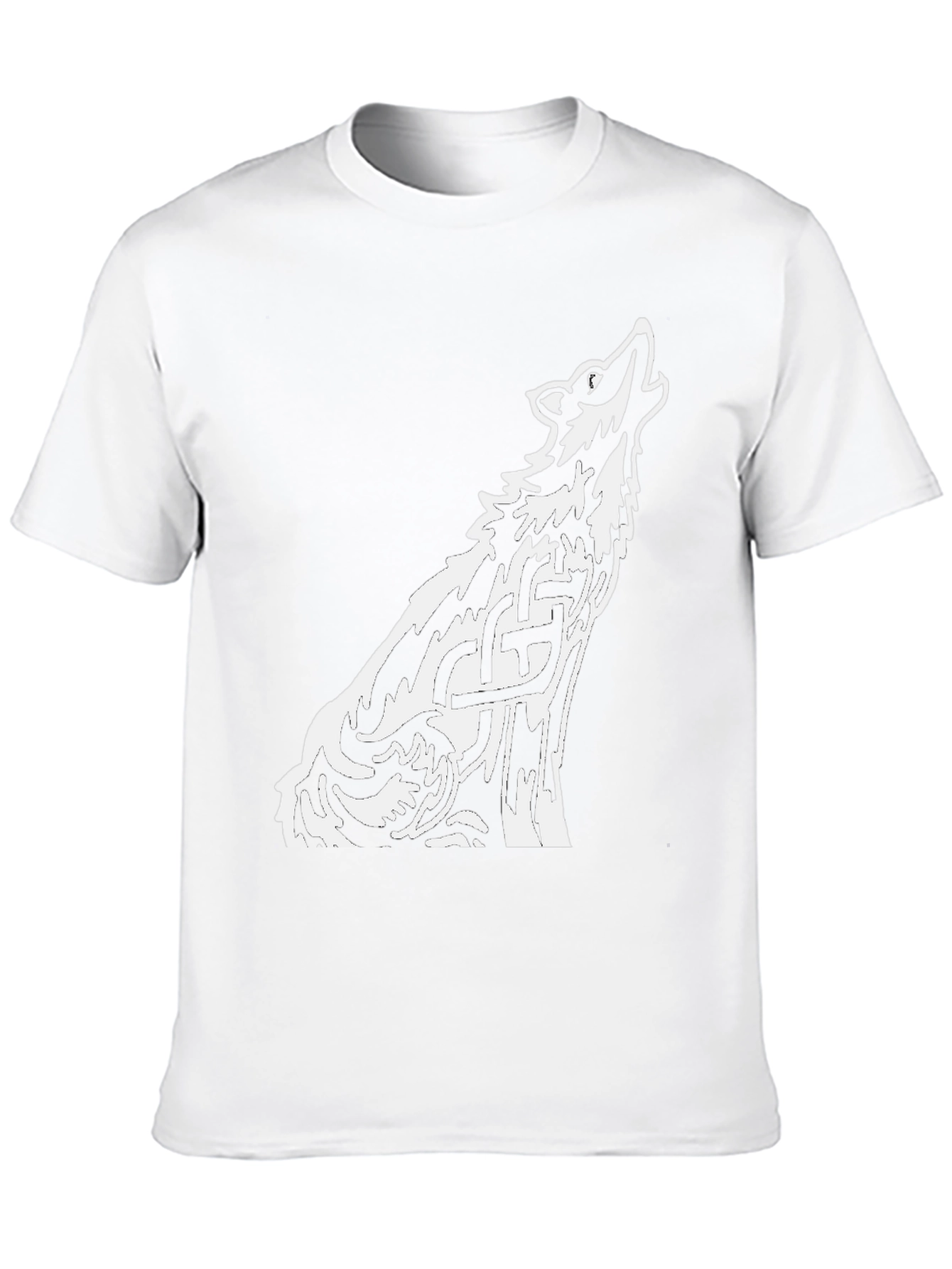 Wolf Celtic Knot Black T-Shirt