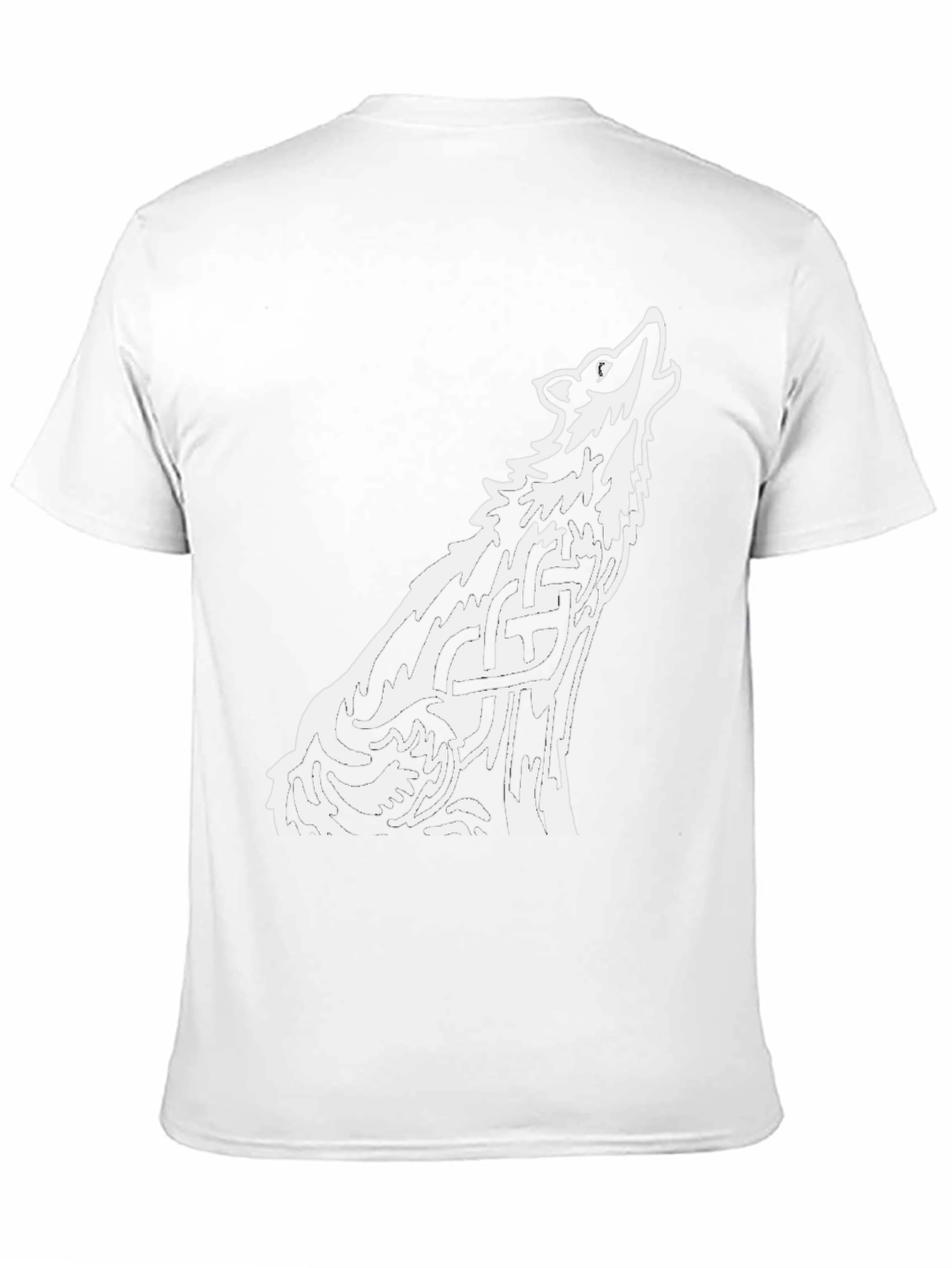 Wolf Celtic Knot Black T-Shirt