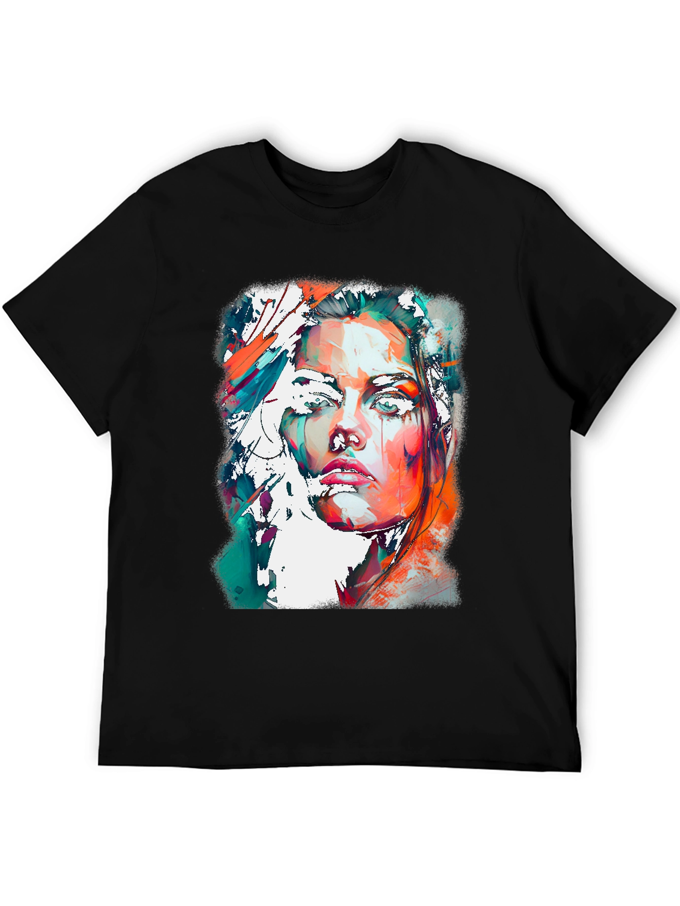 Abstract Woman Portrait Graphic Tee