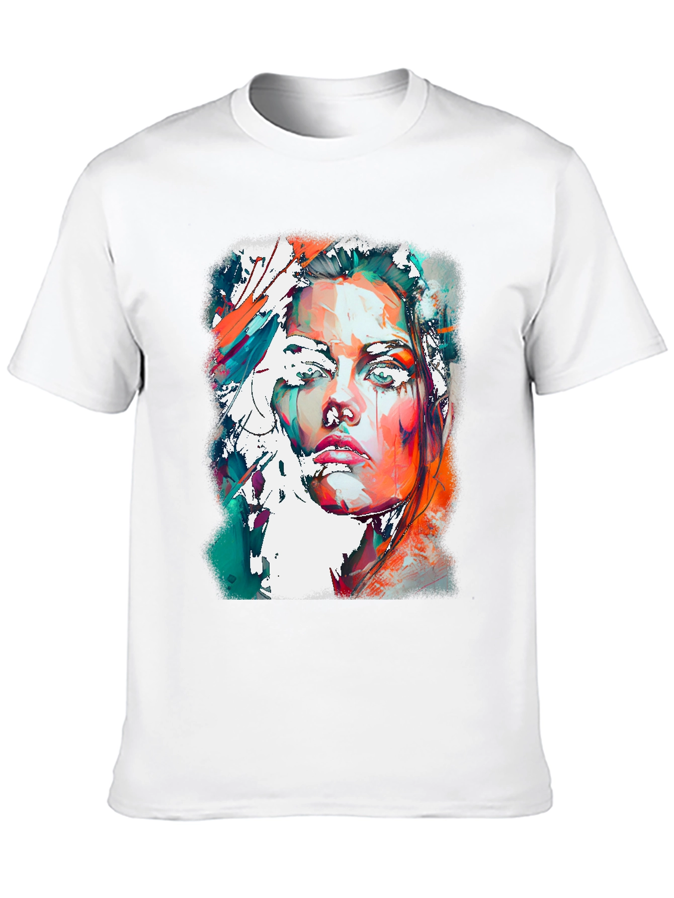 Abstract Woman Portrait Graphic Tee