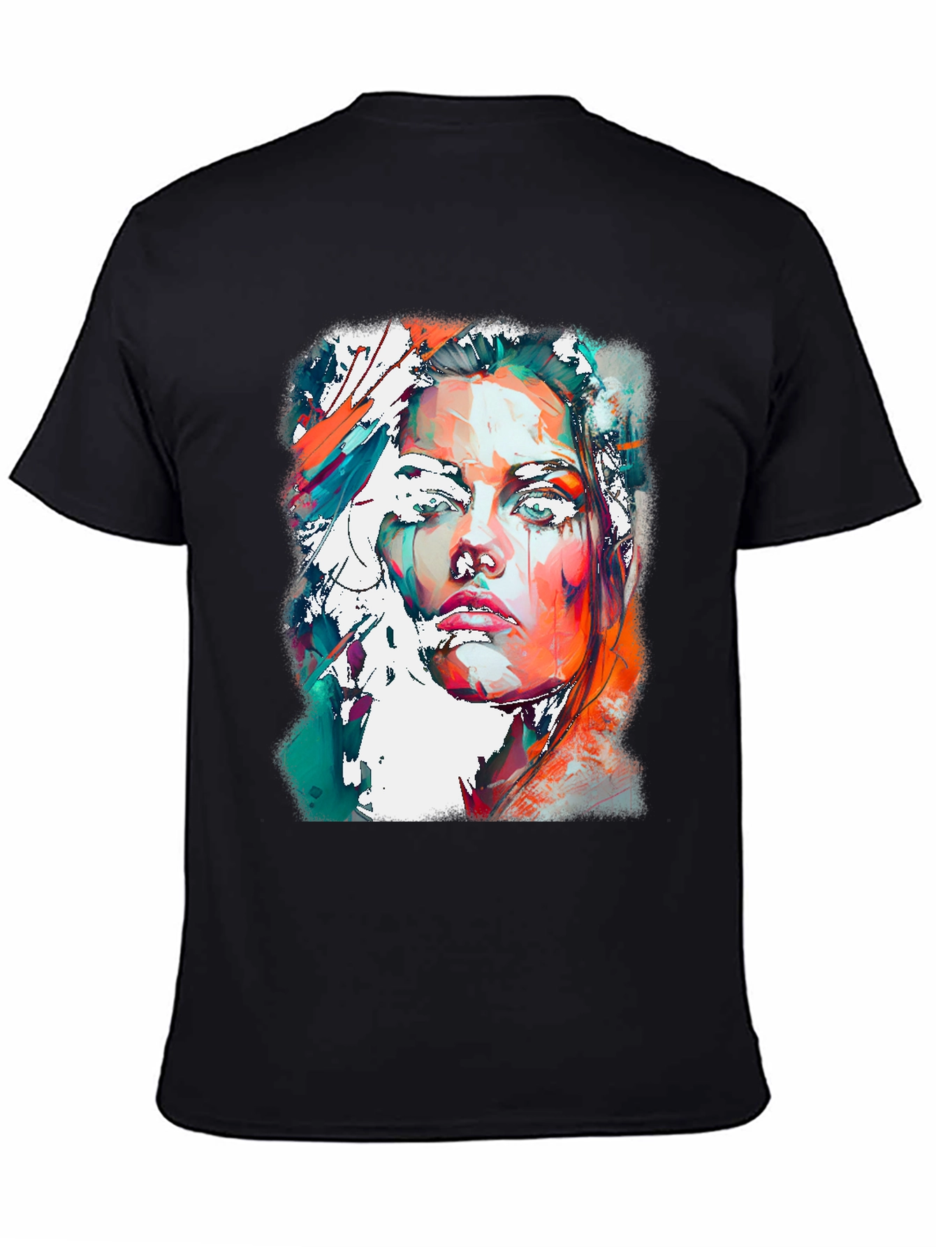 Abstract Woman Portrait Graphic Tee