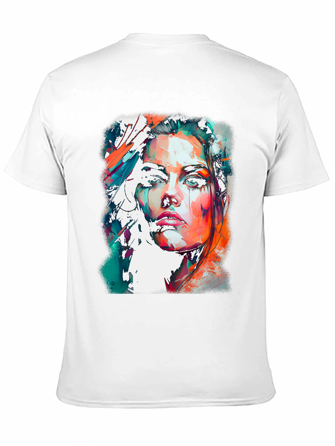 Abstract Woman Portrait Graphic Tee