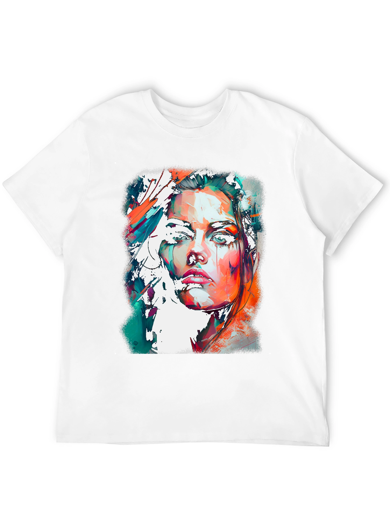 Abstract Woman Portrait Graphic Tee
