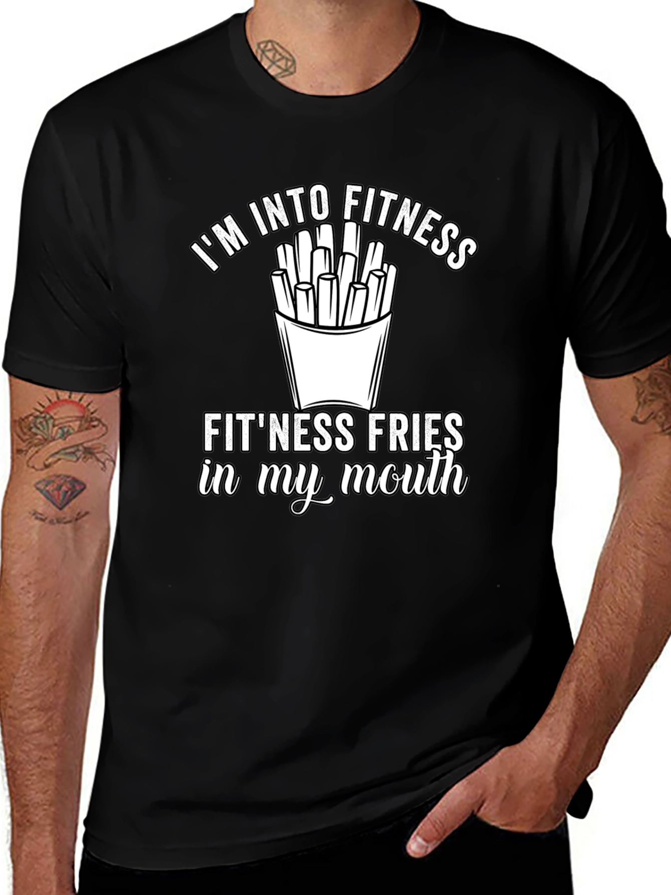 Fitness Fries T-Shirt - Funny Gym Apparel
