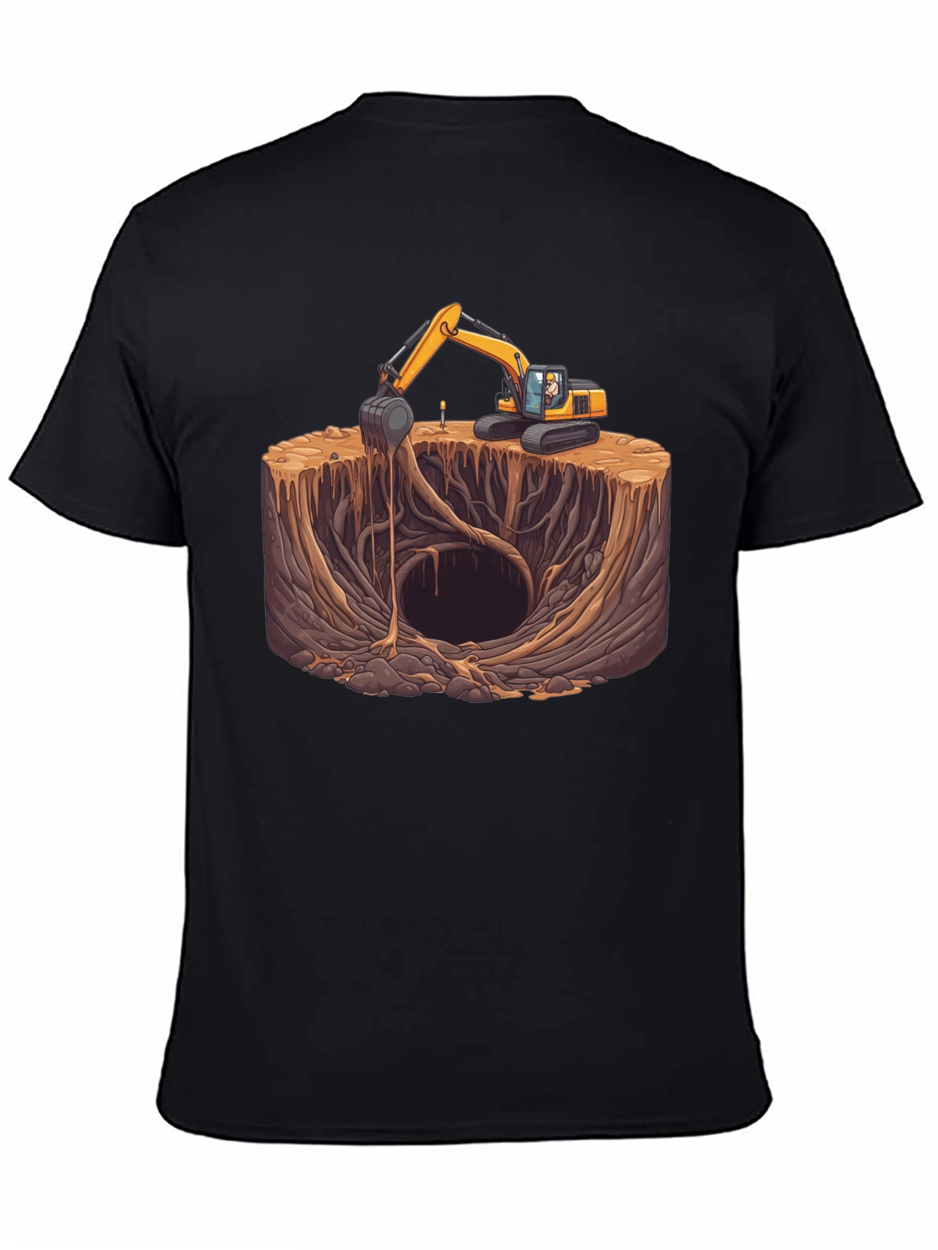 Excavator Dig Site Graphic Tee