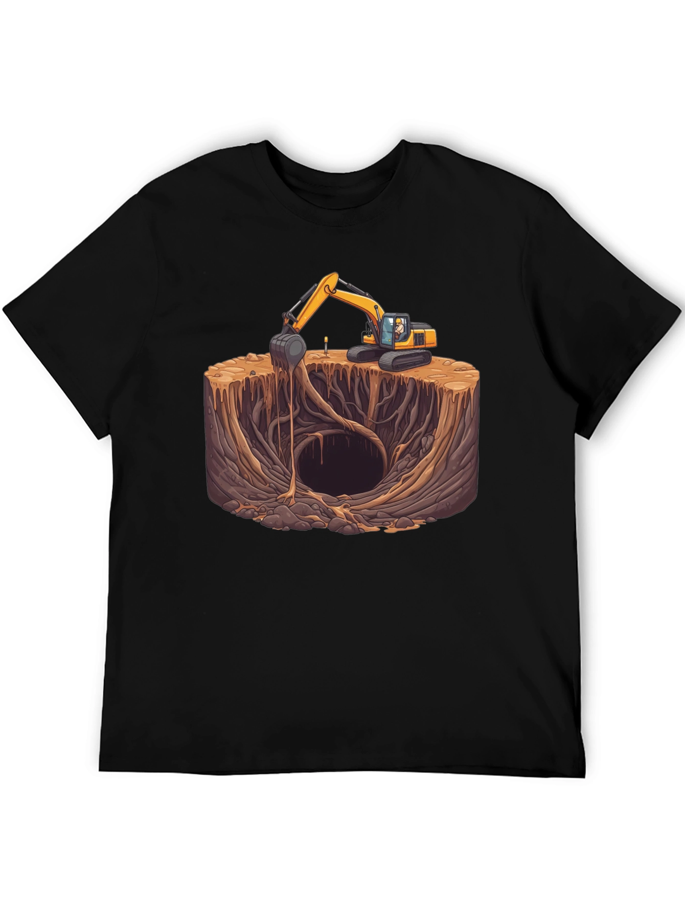 Excavator Dig Site Graphic Tee