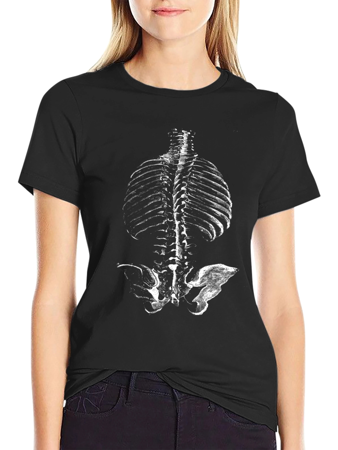 Anatomical Ribcage T-Shirt - Unique Skeleton Design