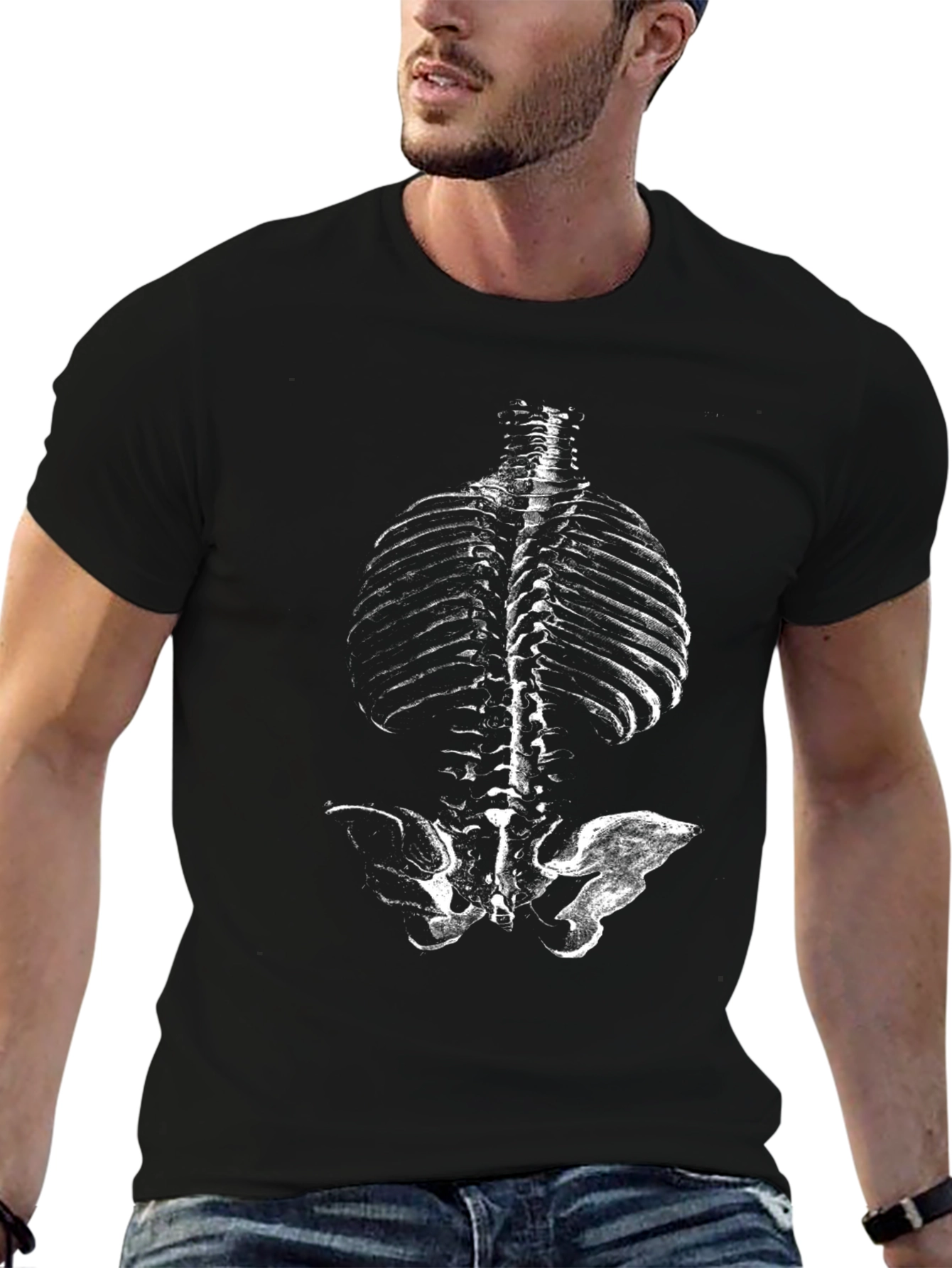 Anatomical Ribcage T-Shirt - Unique Skeleton Design