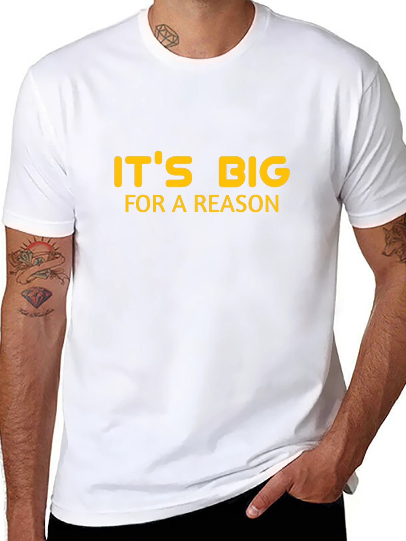 Its Big For A Reason Black T-Shirt
