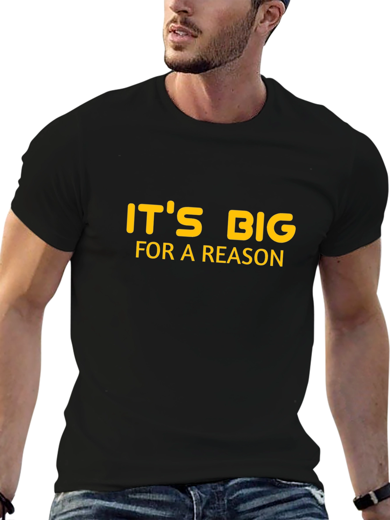 Its Big For A Reason Black T-Shirt