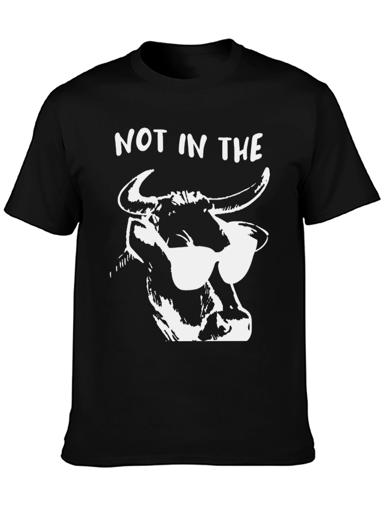 Not in the Mood: Cool Bull Graphic T-Shirt
