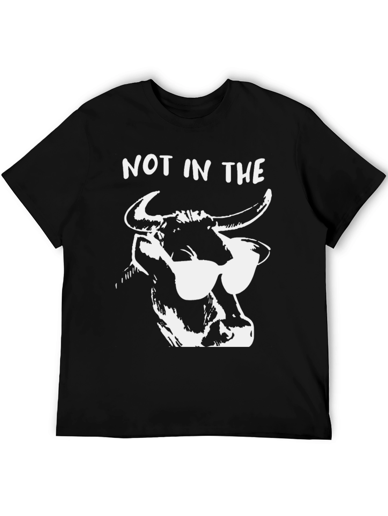 Not in the Mood: Cool Bull Graphic T-Shirt