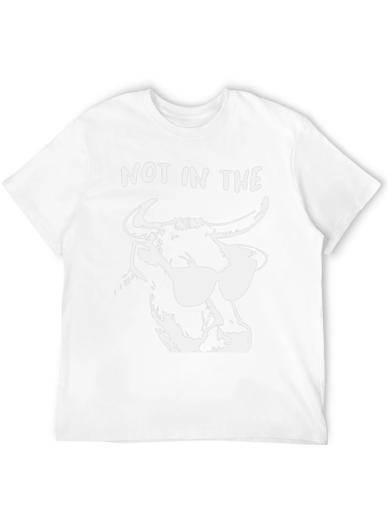 Not in the Mood: Cool Bull Graphic T-Shirt