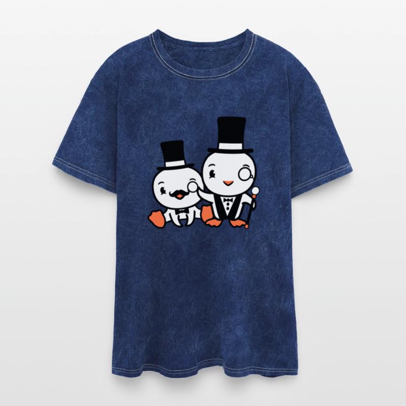 2 Birds Rich Wealthy Two Gentlemen Top Hat Sir Mr.