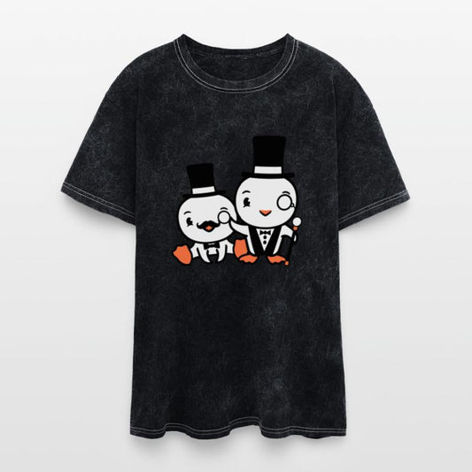 2 Birds Rich Wealthy Two Gentlemen Top Hat Sir Mr.