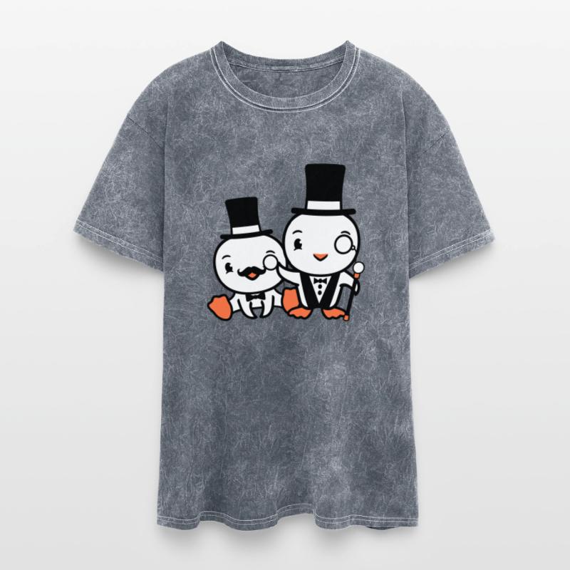 2 Birds Rich Wealthy Two Gentlemen Top Hat Sir Mr.