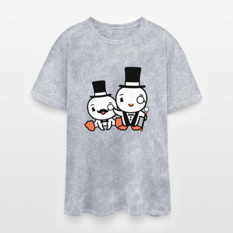 2 Birds Rich Wealthy Two Gentlemen Top Hat Sir Mr.