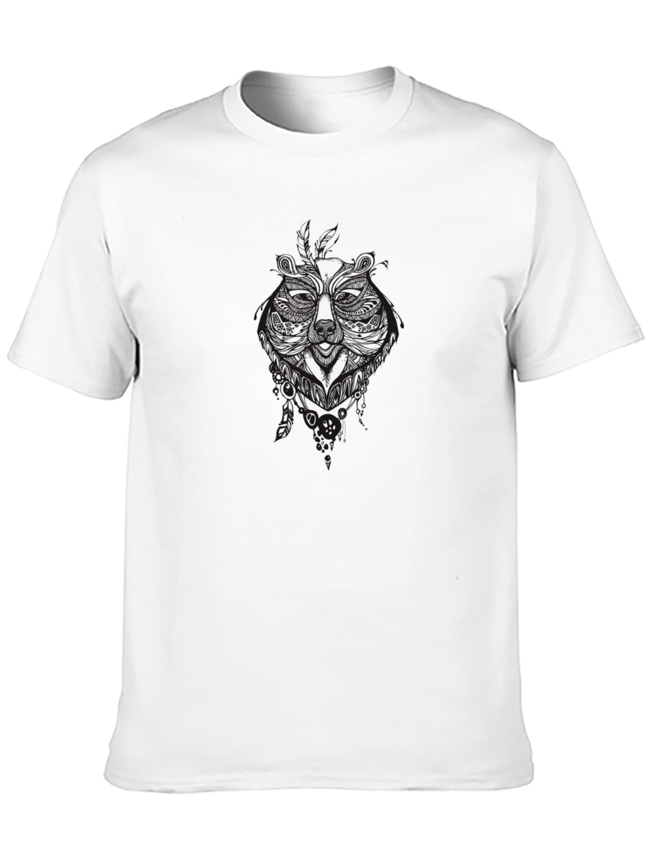 Bear Graphic T-Shirt - Black