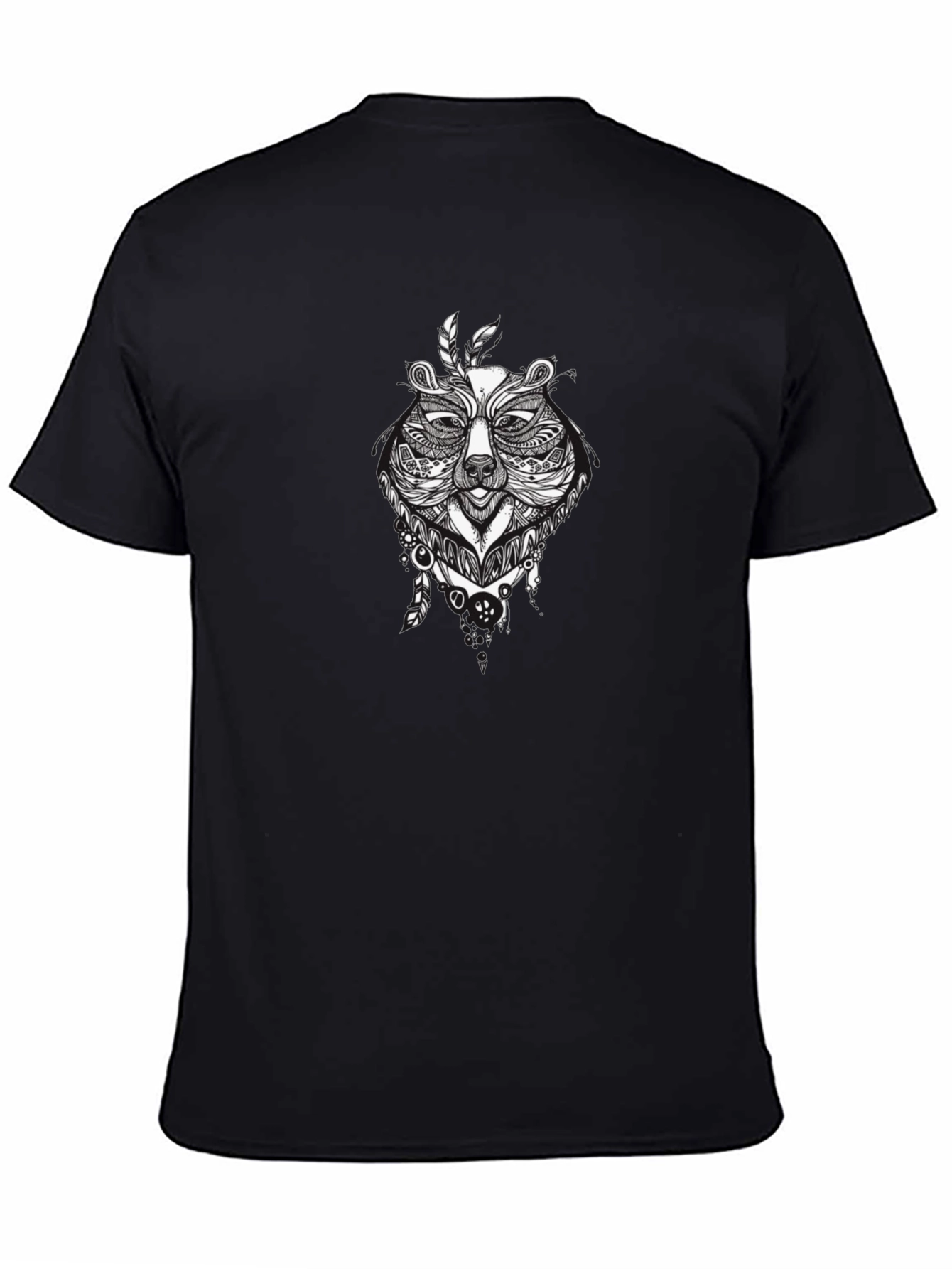 Bear Graphic T-Shirt - Black