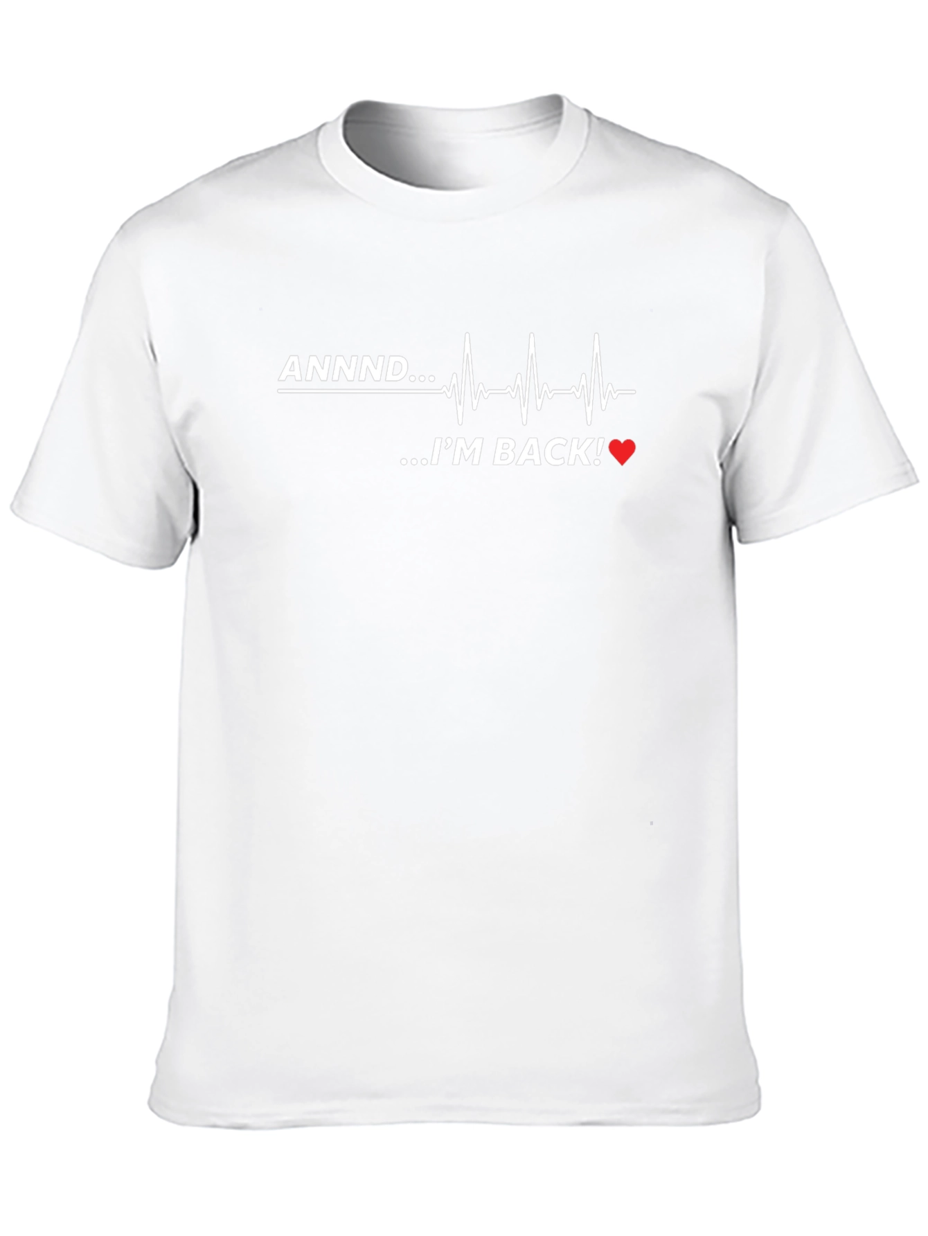 ANNDD...IM BACK! Heartbeat Graphic Tee - Black