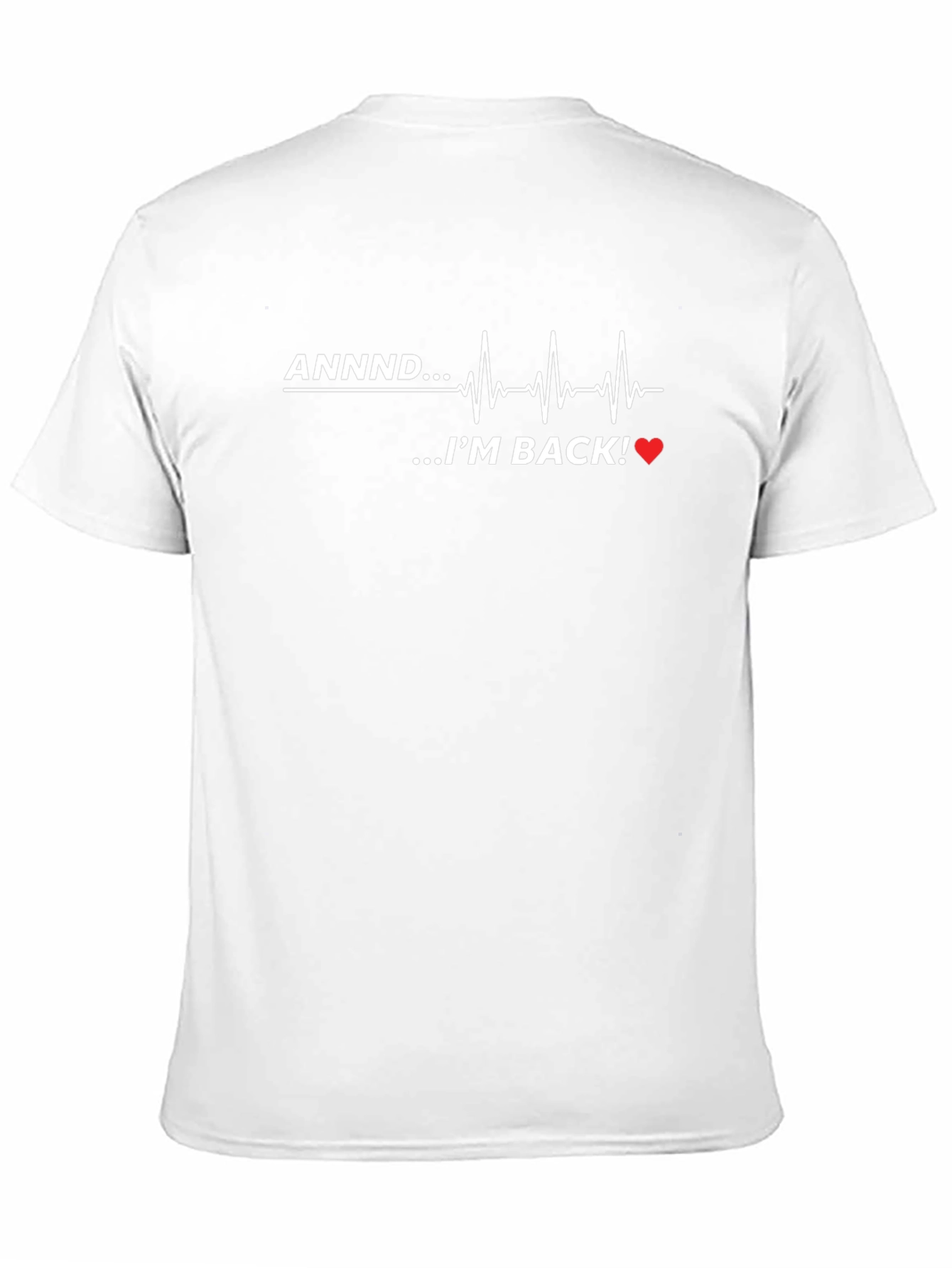ANNDD...IM BACK! Heartbeat Graphic Tee - Black