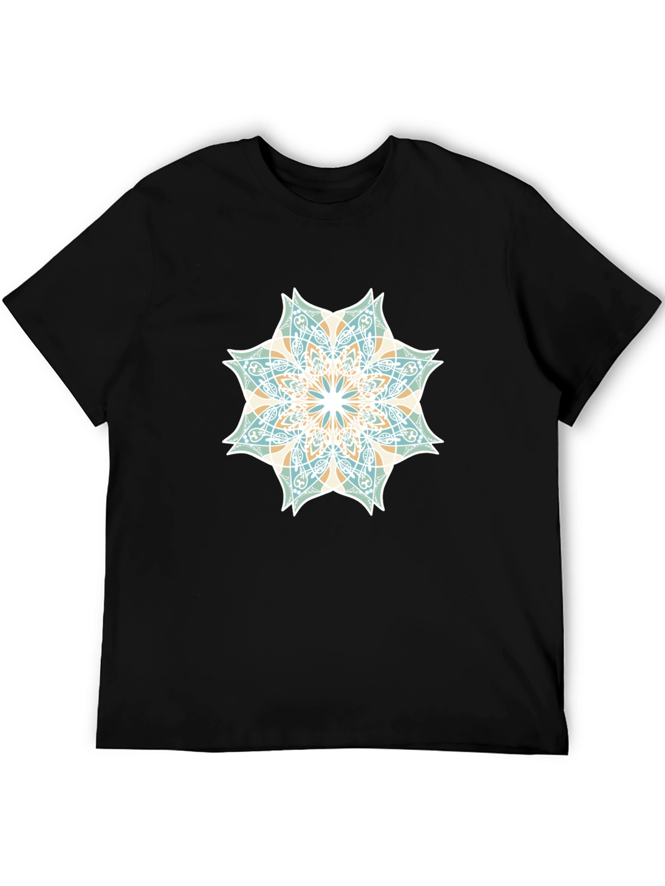 Geometric Mandala Graphic Tee - Stylish Casual Wear