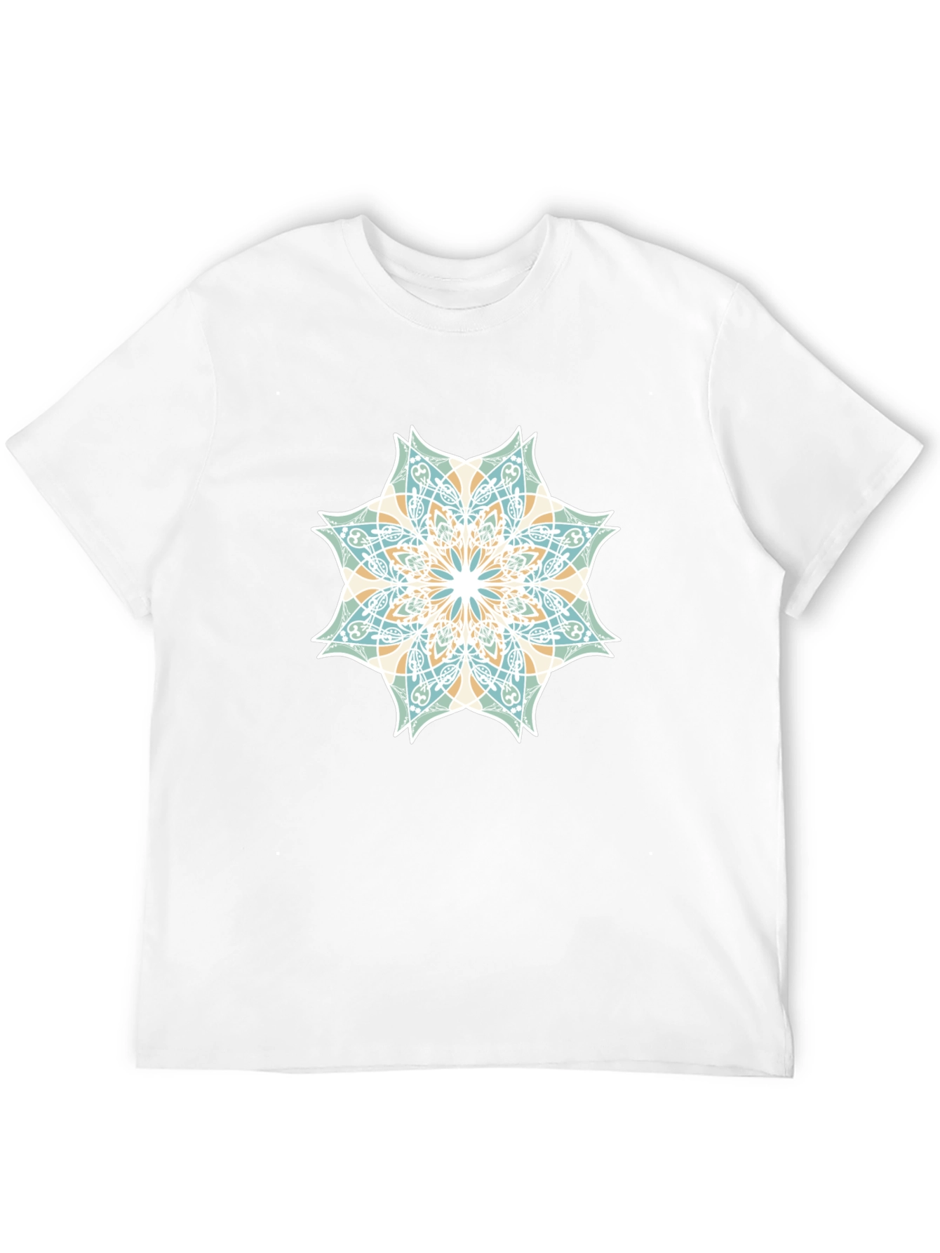 Geometric Mandala Graphic Tee - Stylish Casual Wear