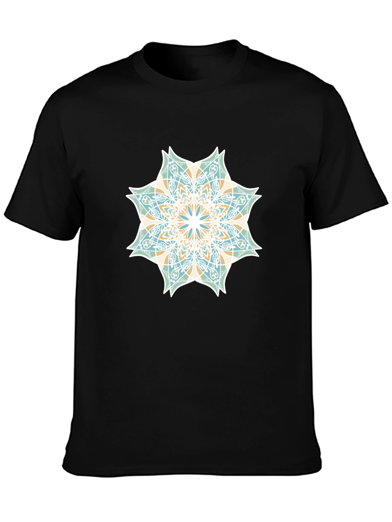 Geometric Mandala Graphic Tee - Stylish Casual Wear