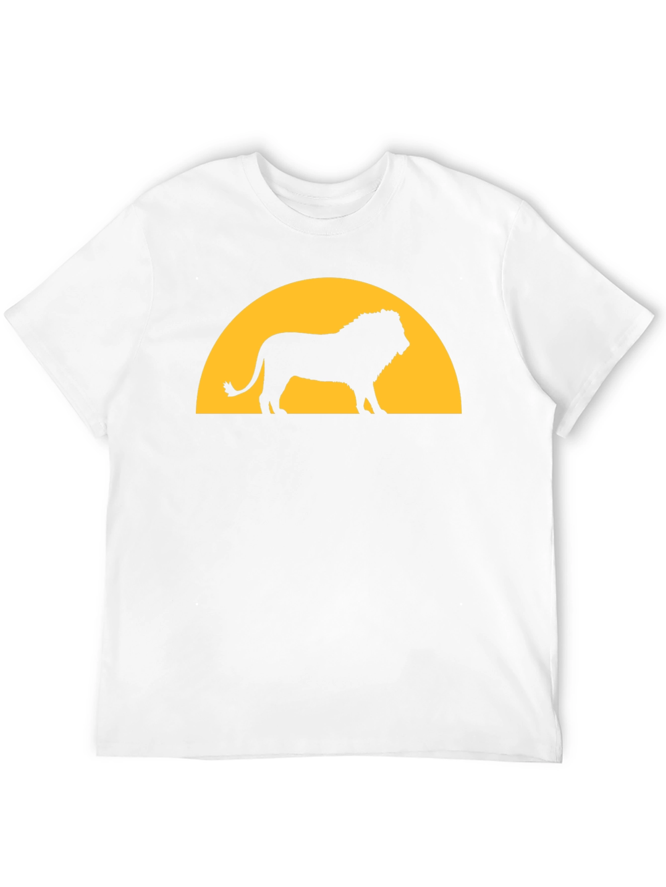 Lion Sunset Graphic Tee - Black T-Shirt