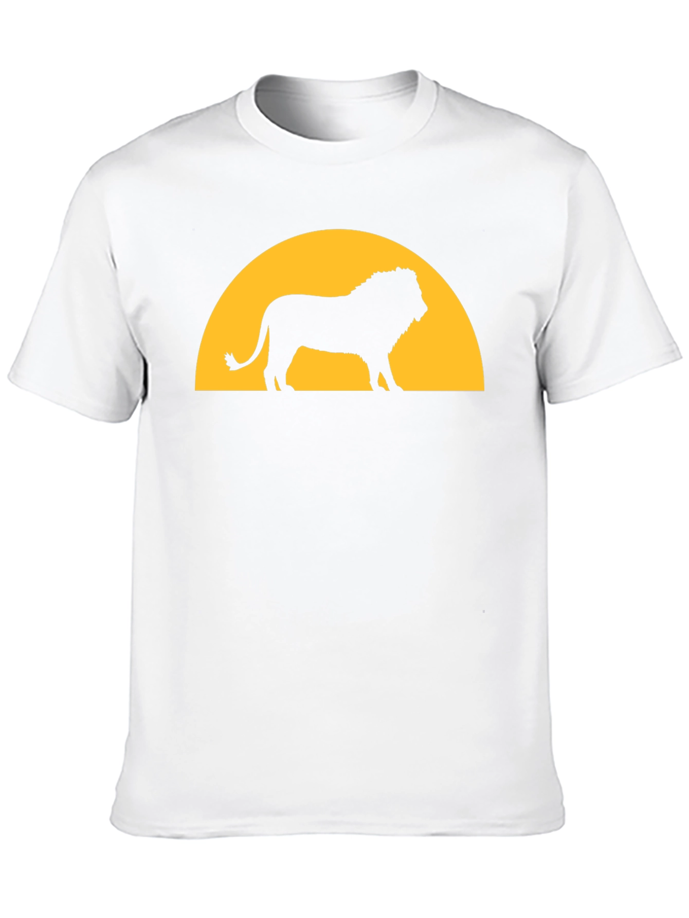 Lion Sunset Graphic Tee - Black T-Shirt
