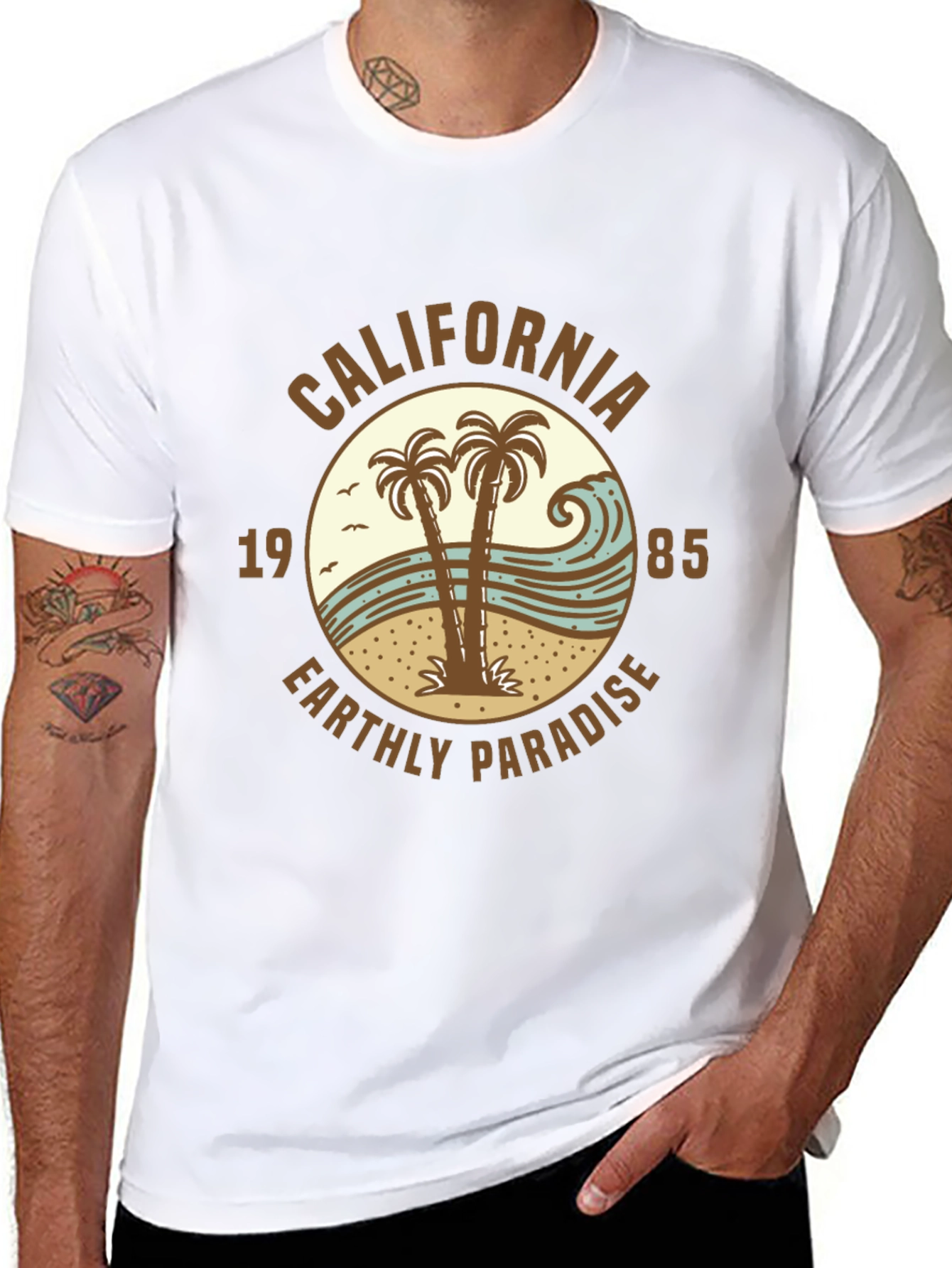 California Earthly Paradise Graphic T-Shirt