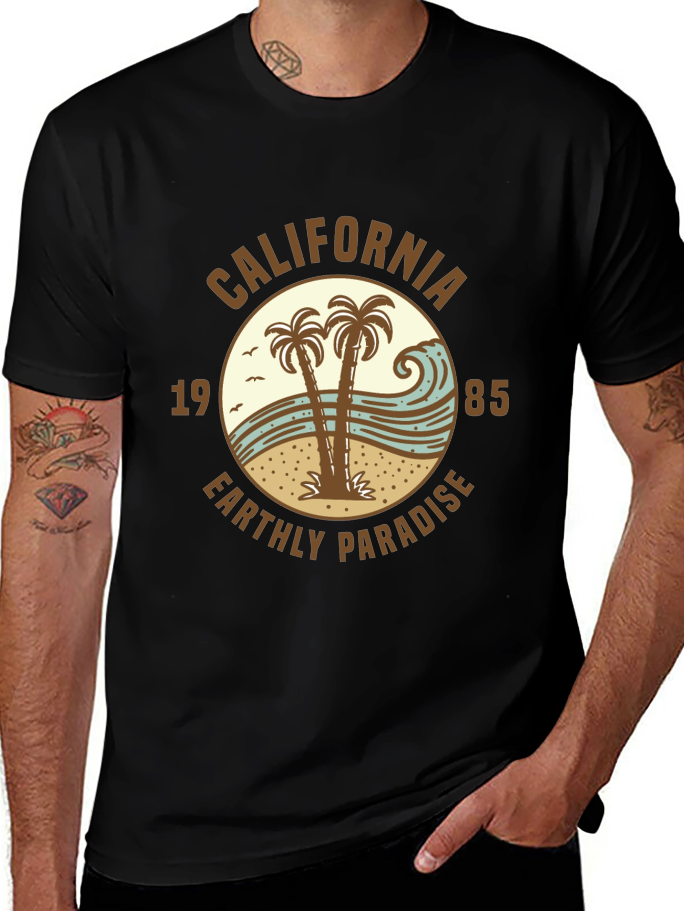 California Earthly Paradise Graphic T-Shirt