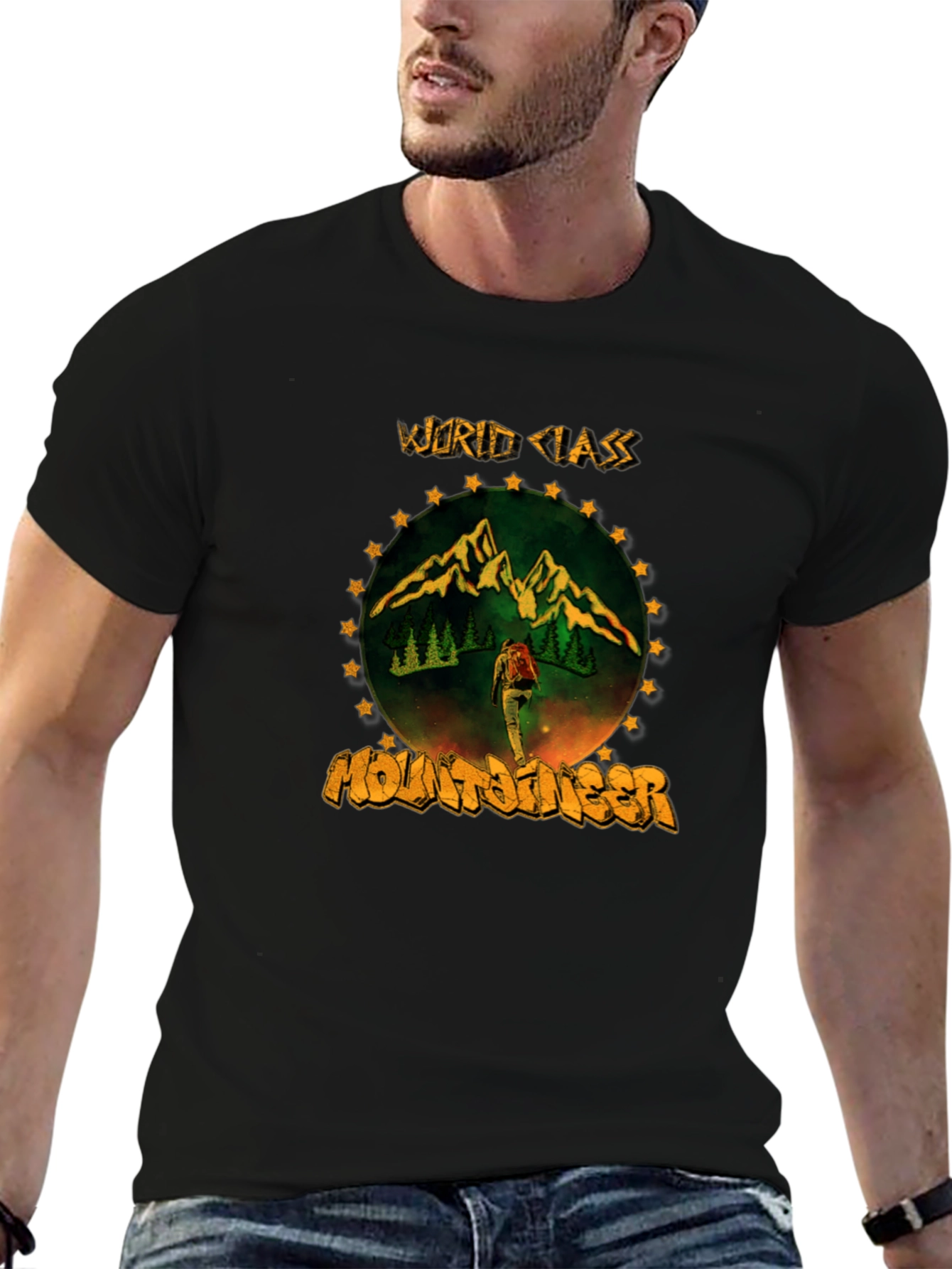 World Class Mountaineer Graphic Tee - Black