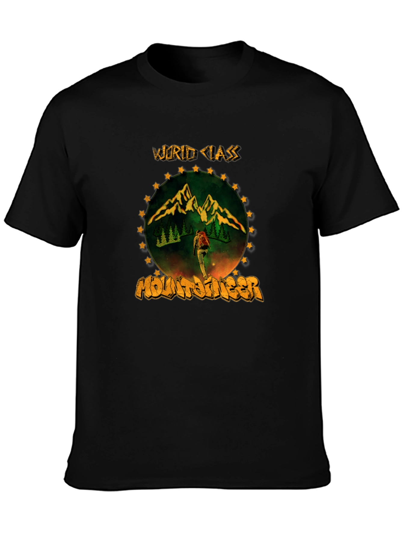 World Class Mountaineer Graphic Tee - Black