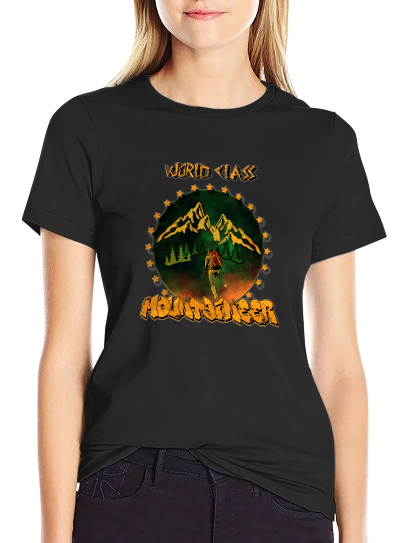 World Class Mountaineer Graphic Tee - Black
