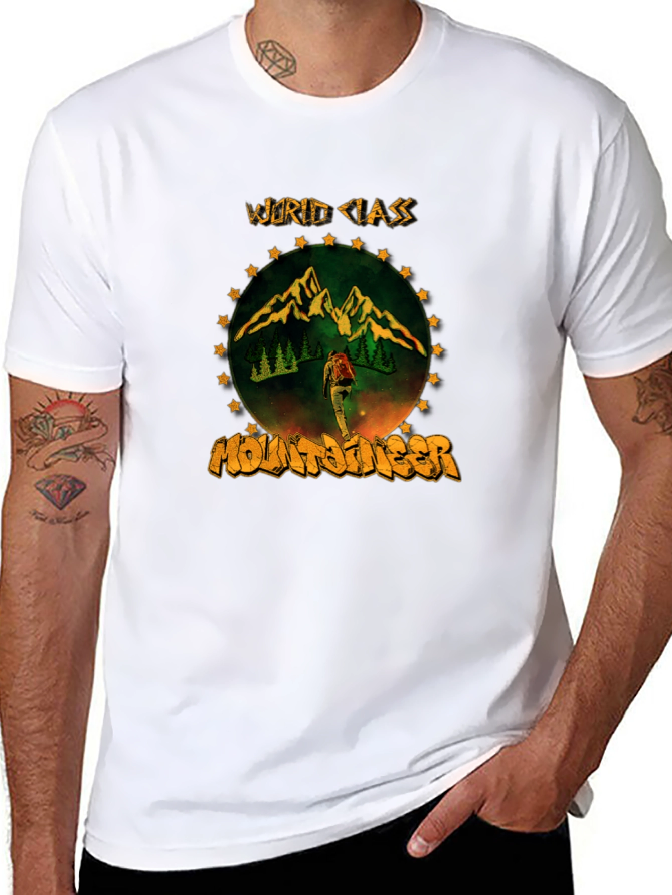 World Class Mountaineer Graphic Tee - Black