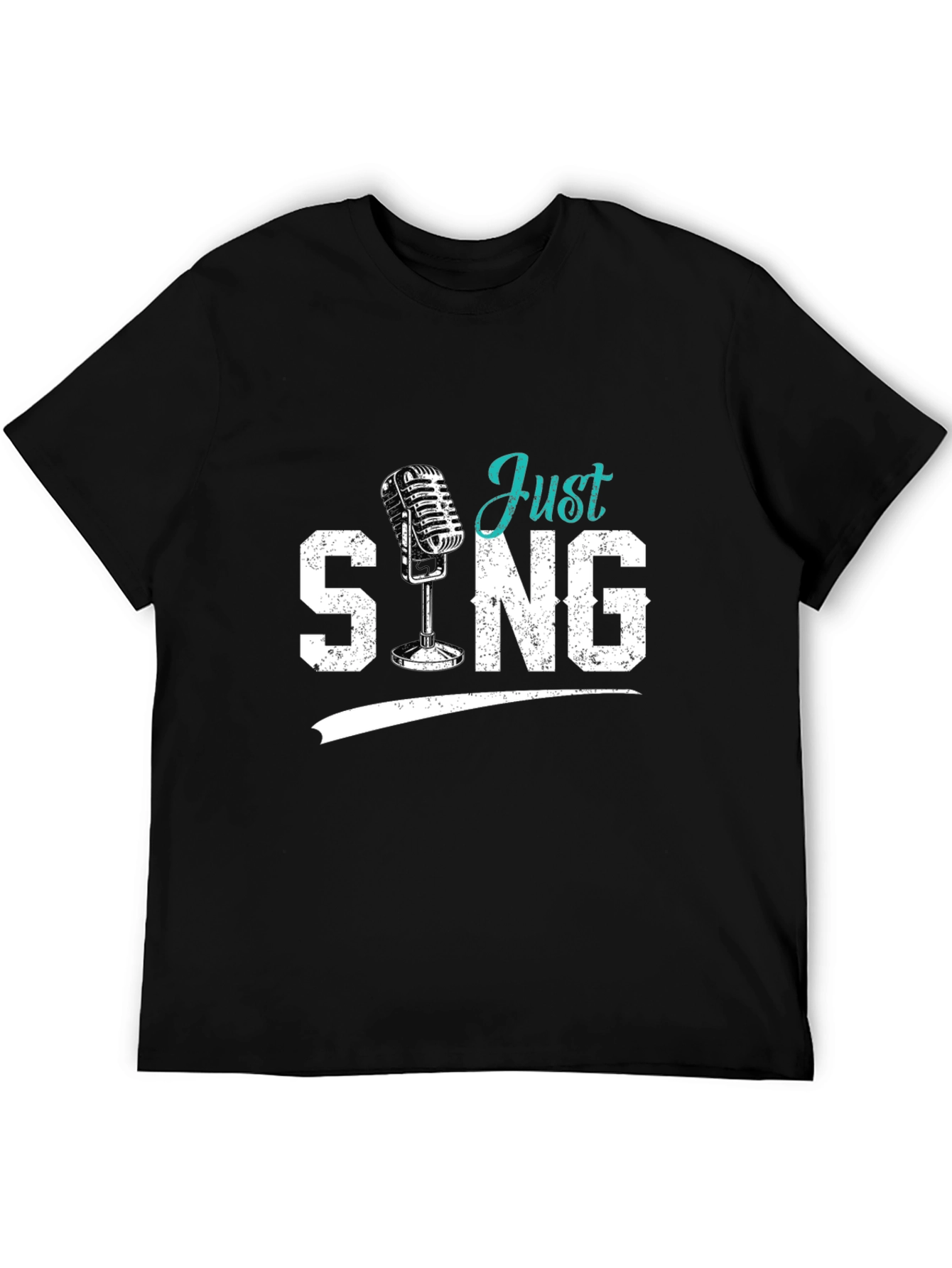 Just Sing Black Graphic Tee