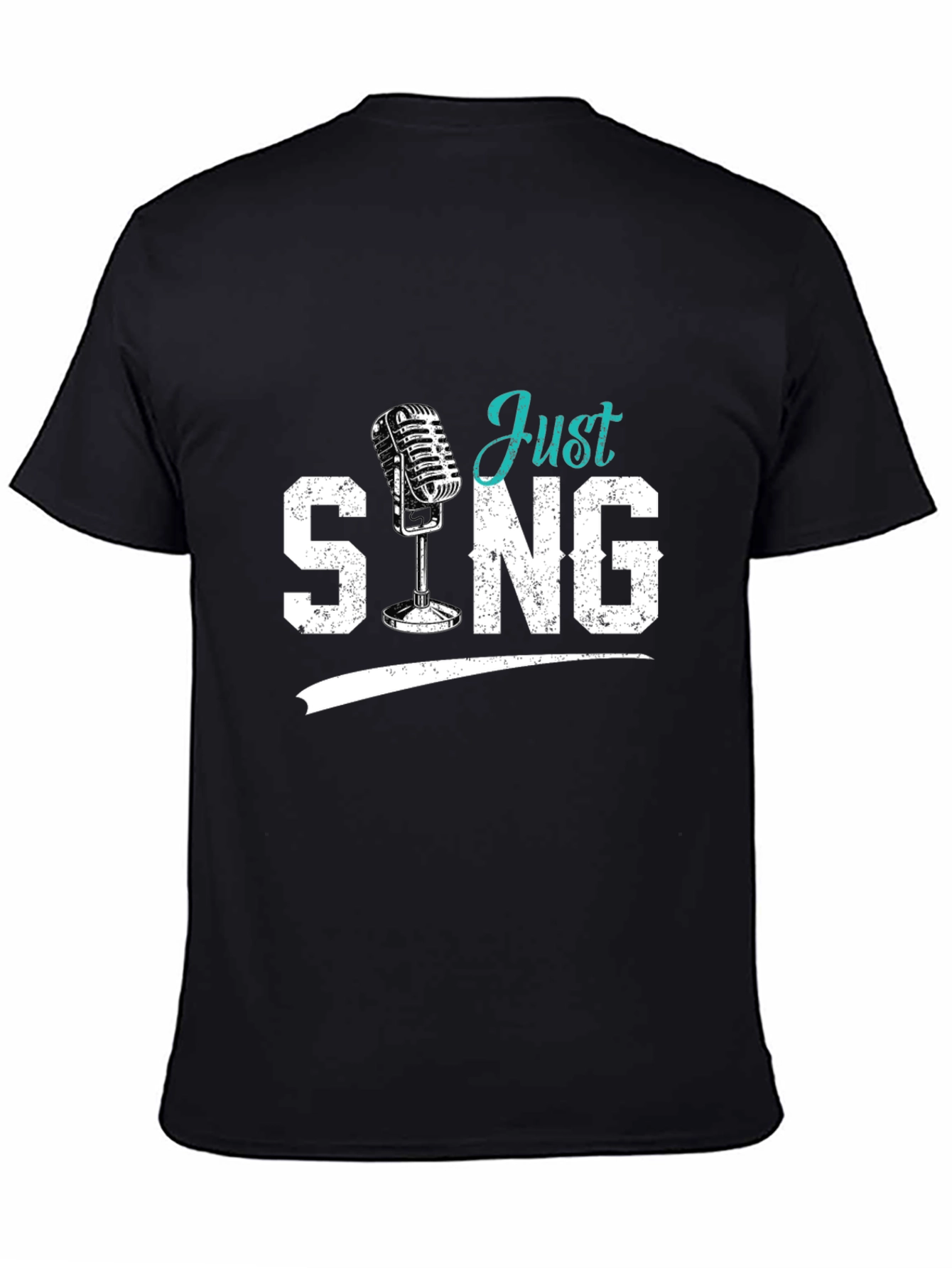 Just Sing Black Graphic Tee