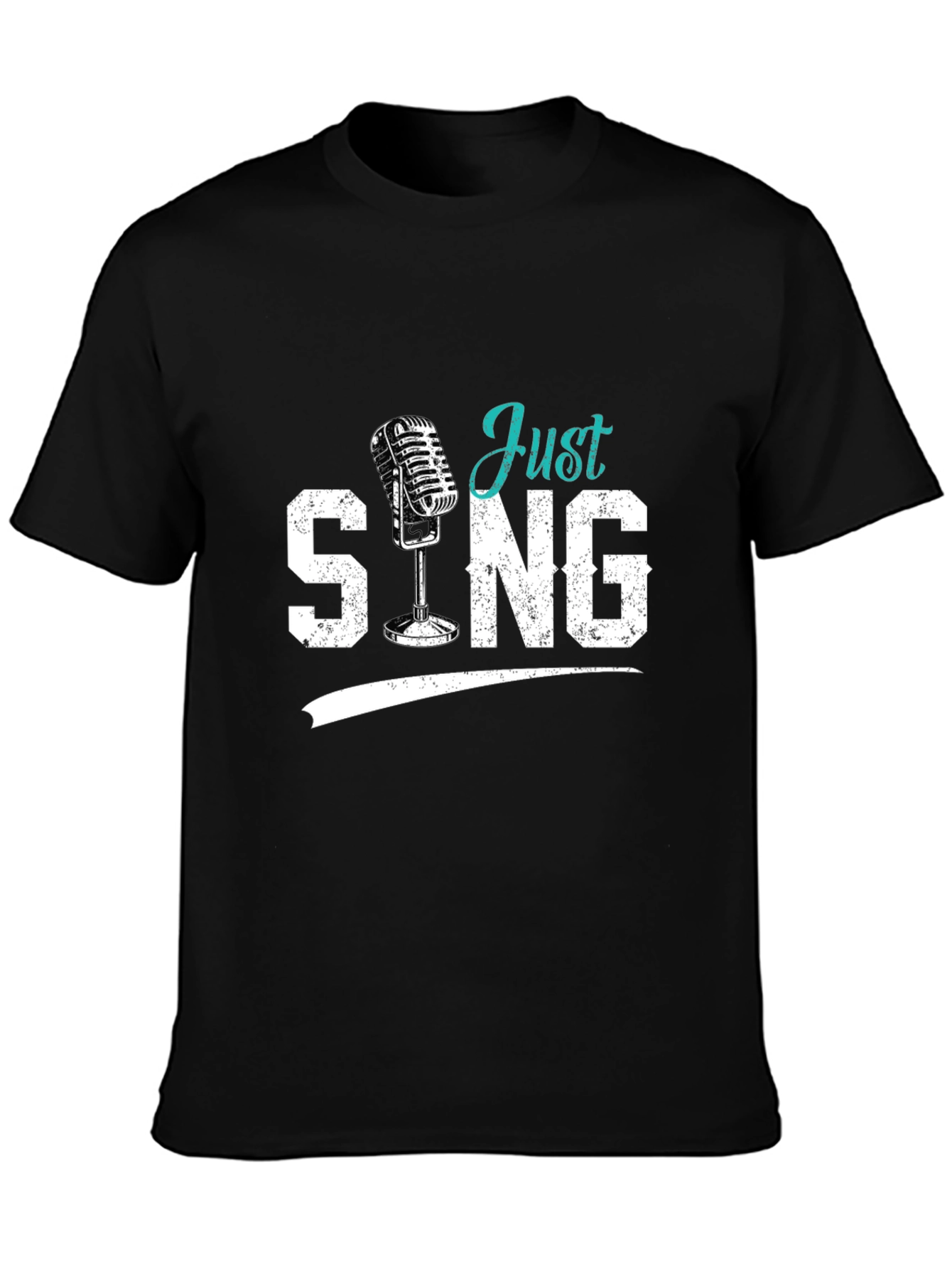 Just Sing Black Graphic Tee