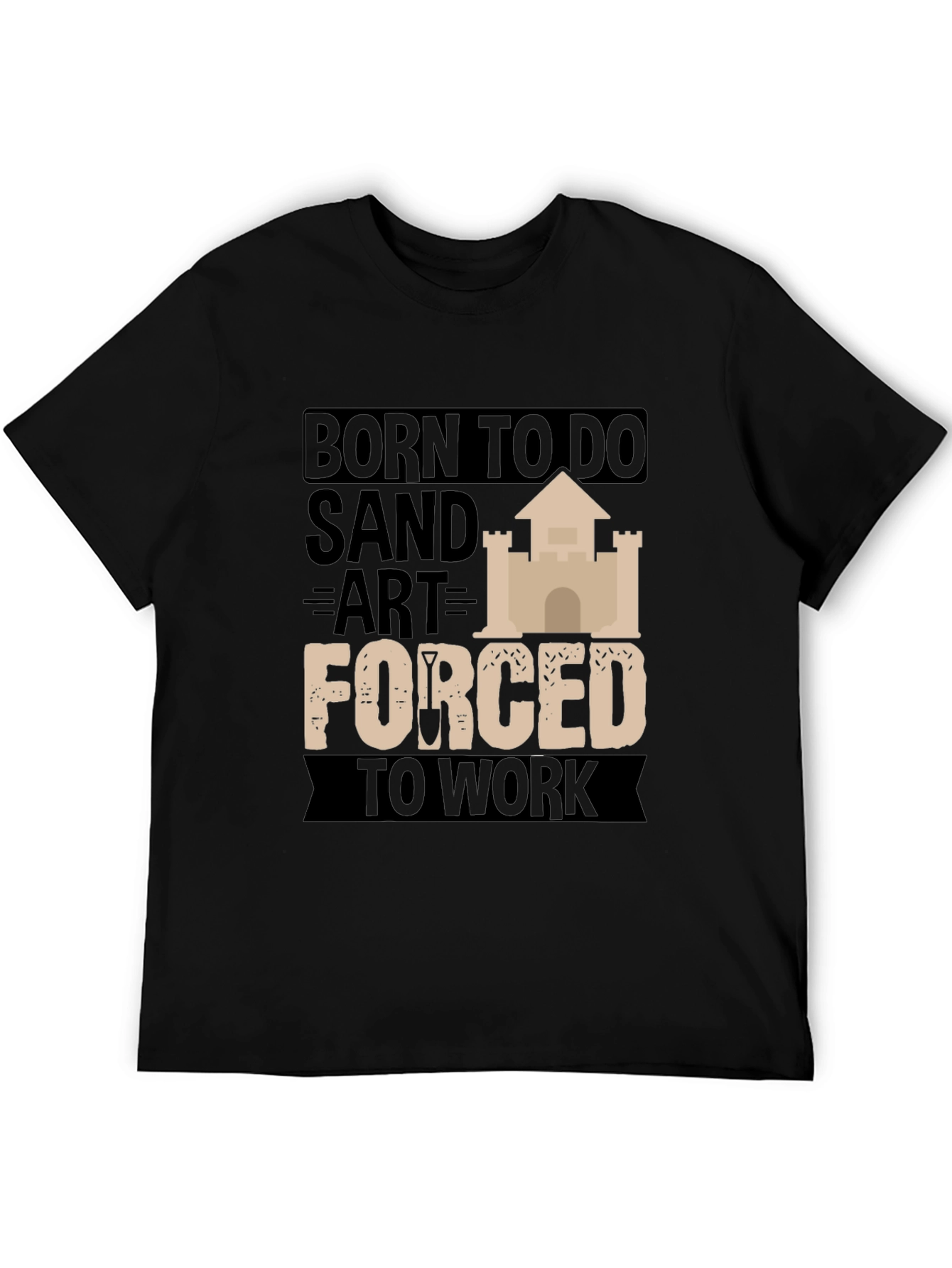 Born to Do Sand Art Black Graphic Tee